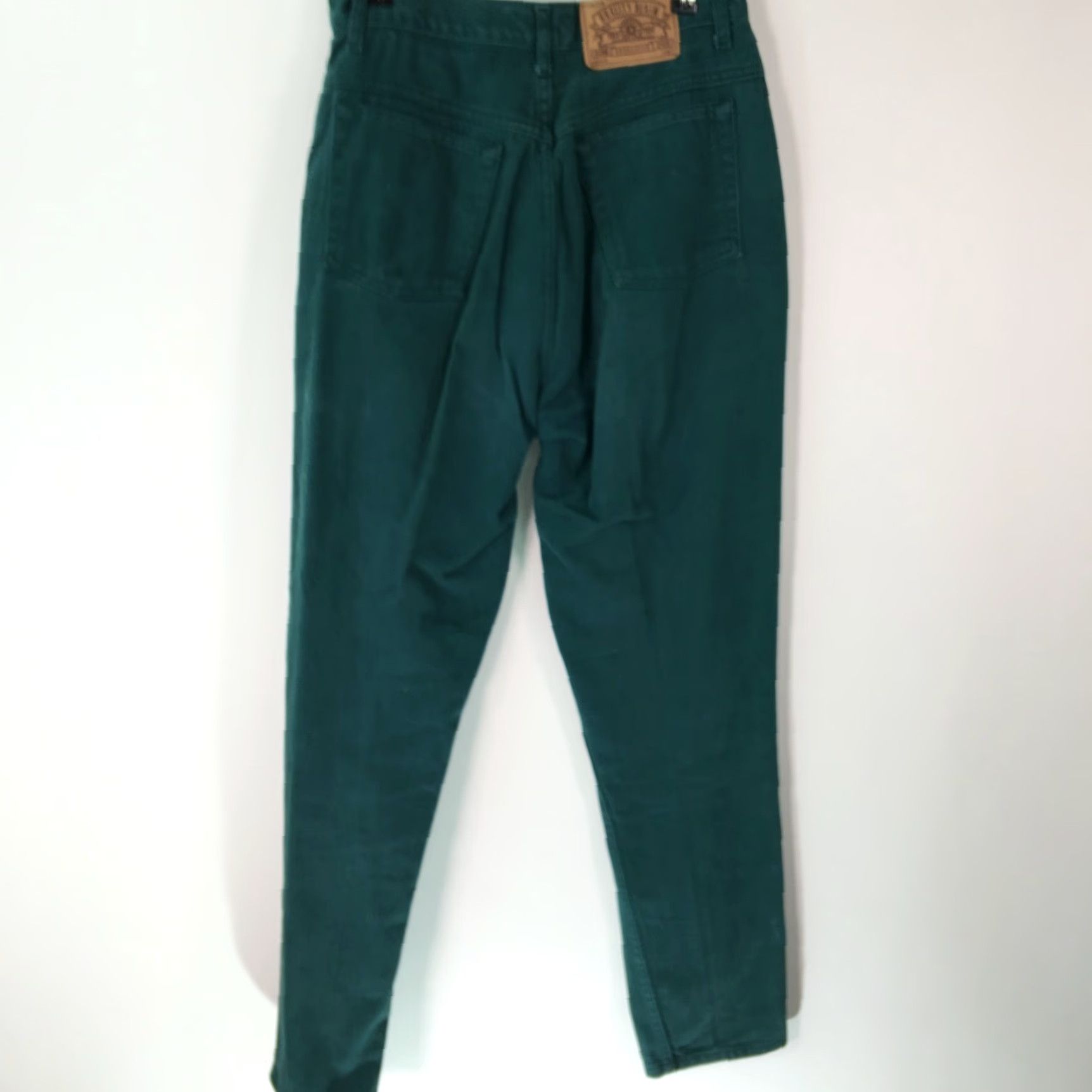 Vintage VINTAGE Memphis Women's Jeans 1980s High Rise Straight Leg Green Size 9/10 Casual Size 30" / US 8 / IT 44 - 2 Thumbnail