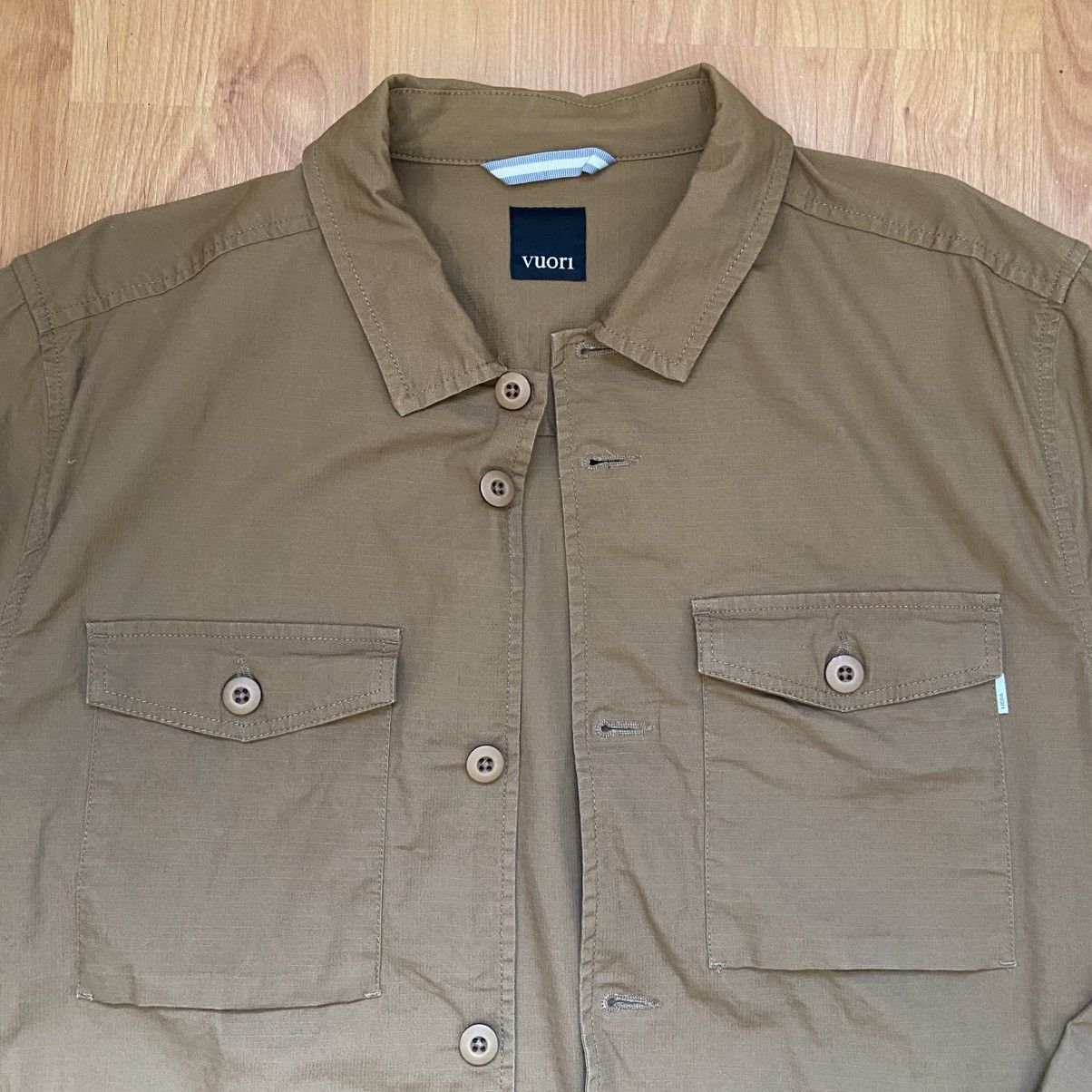 Vuori Vuori Ripstop Wheat Button Up Jacket Men’s XL Size US XL / EU 56 / 4 - 5 Thumbnail