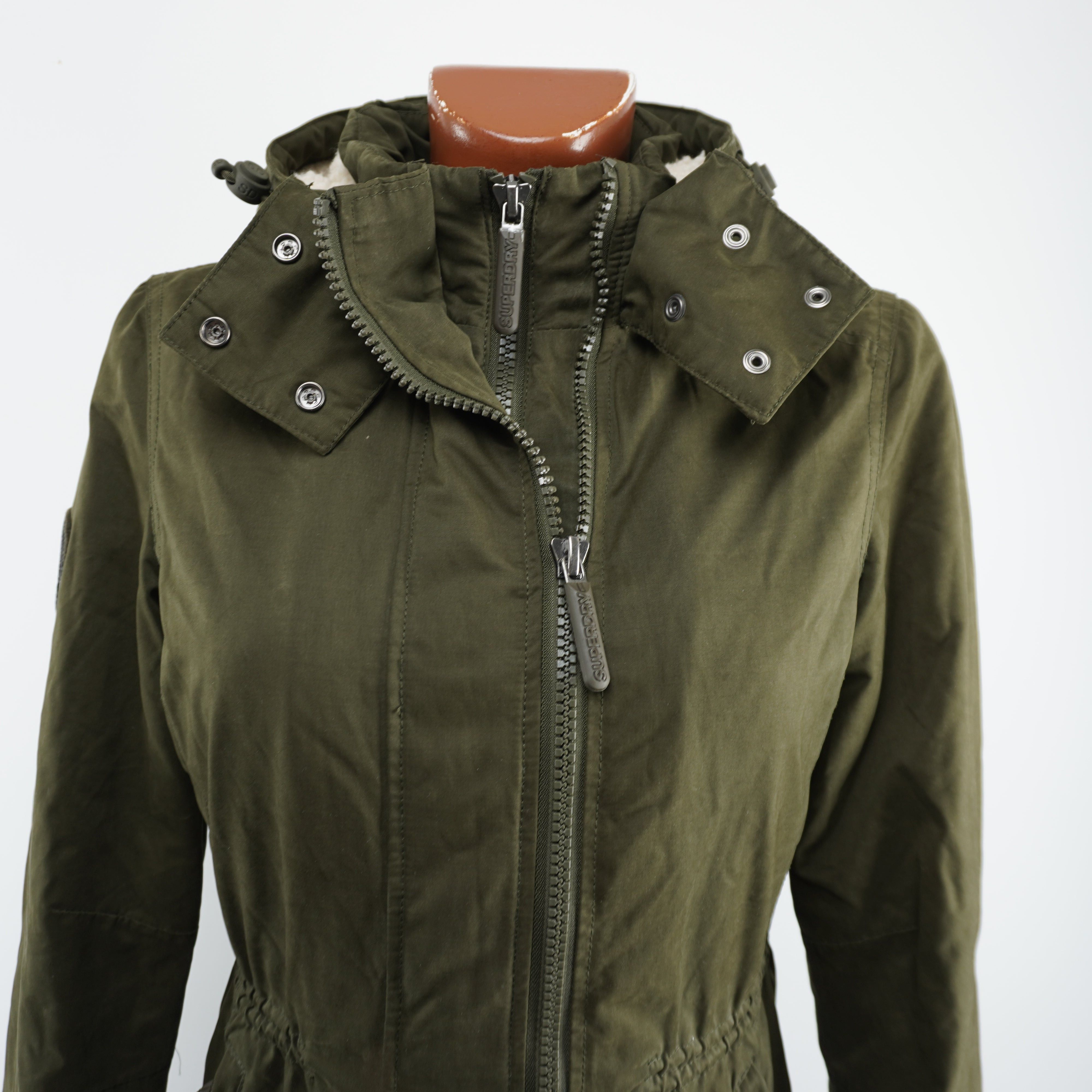Superdry Superdry Women's Khaki Parka Size M / US 6-8 / IT 42-44 - 12 Thumbnail