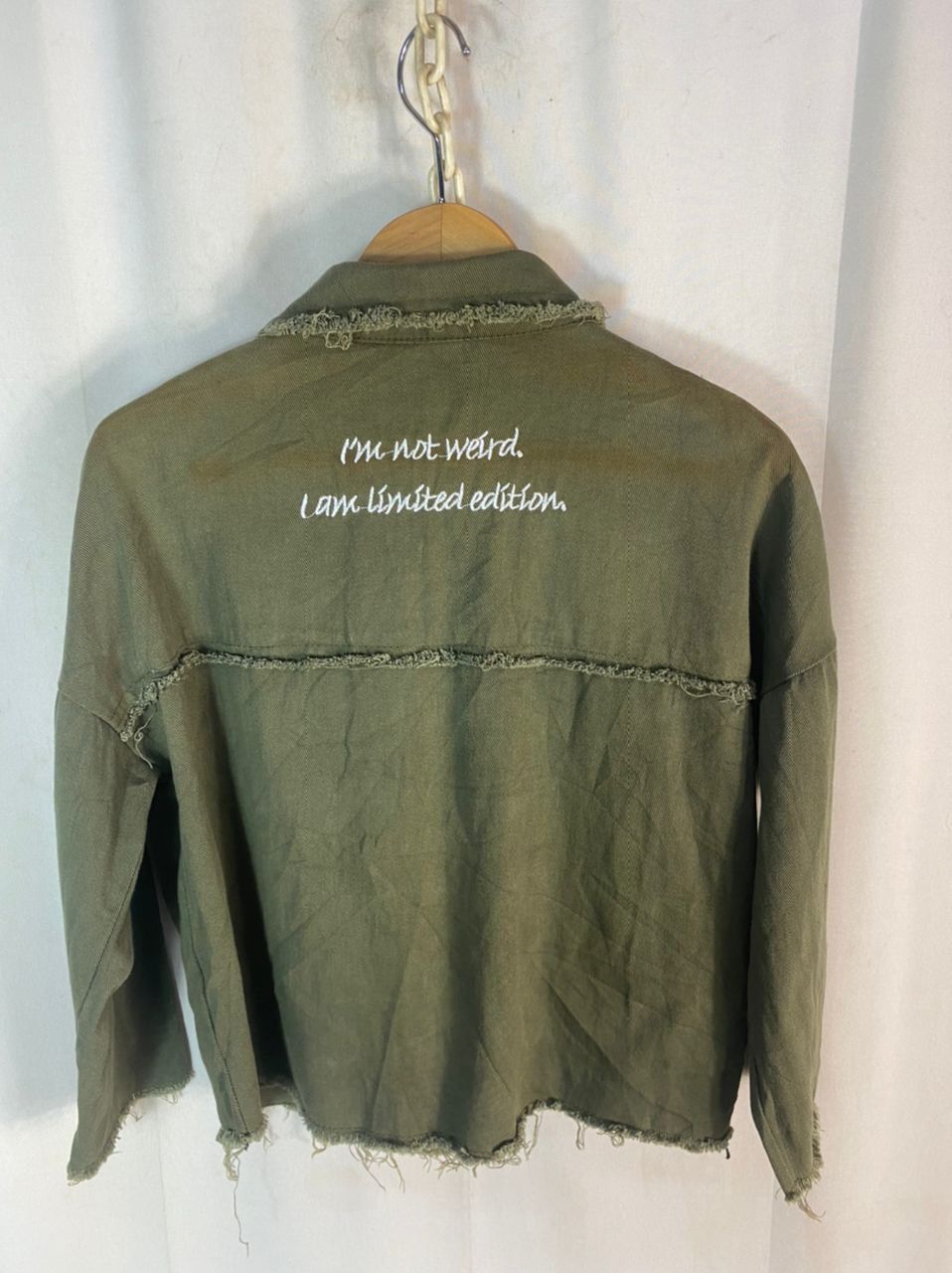Other Unbrand back spellout snap button croptop shirt Size L / US 10 / IT 46 - 8 Thumbnail