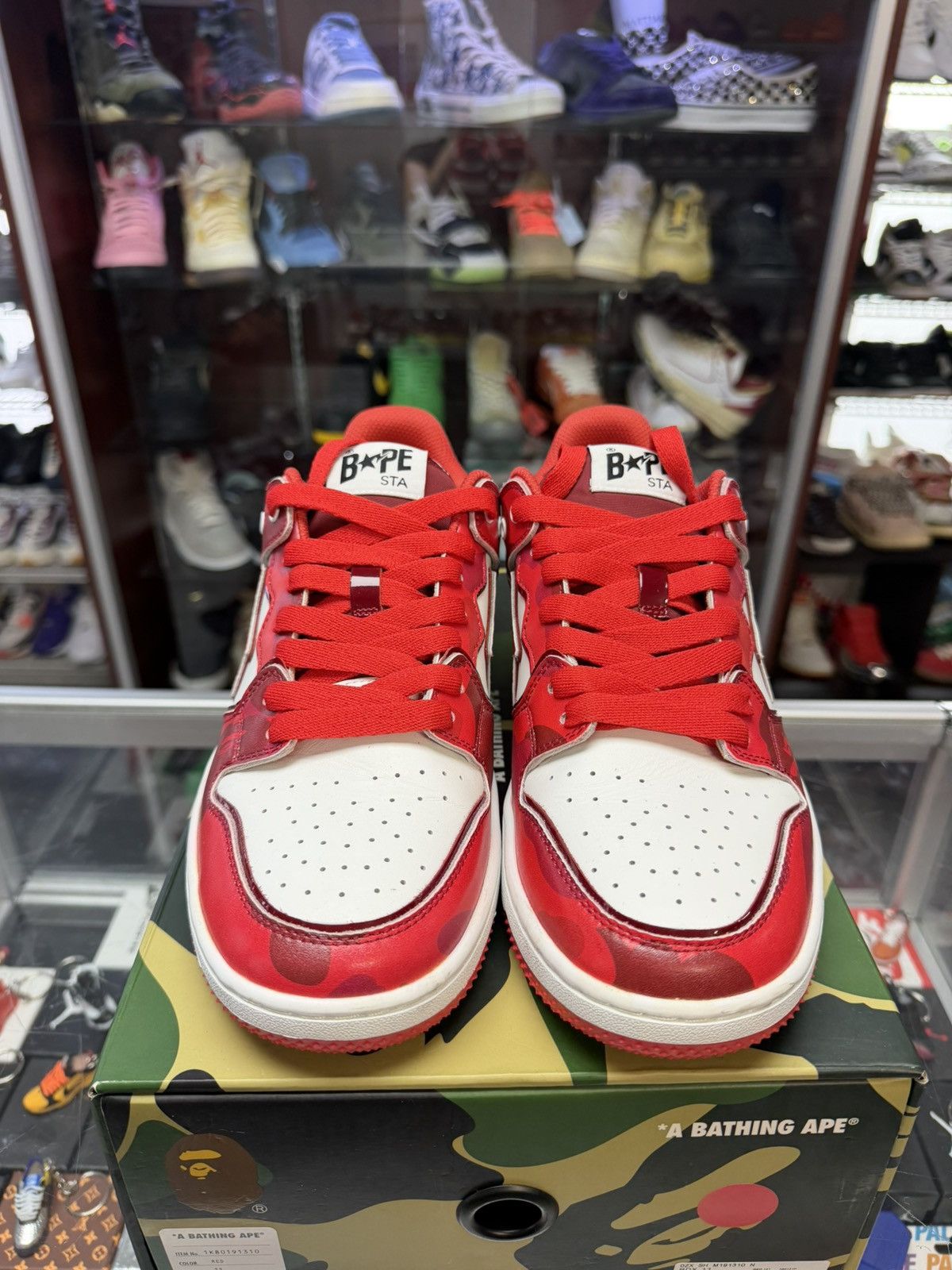 Bape Bape Bapesta Red Camo (White/Red) Size US 11 / EU 44 - 3 Thumbnail