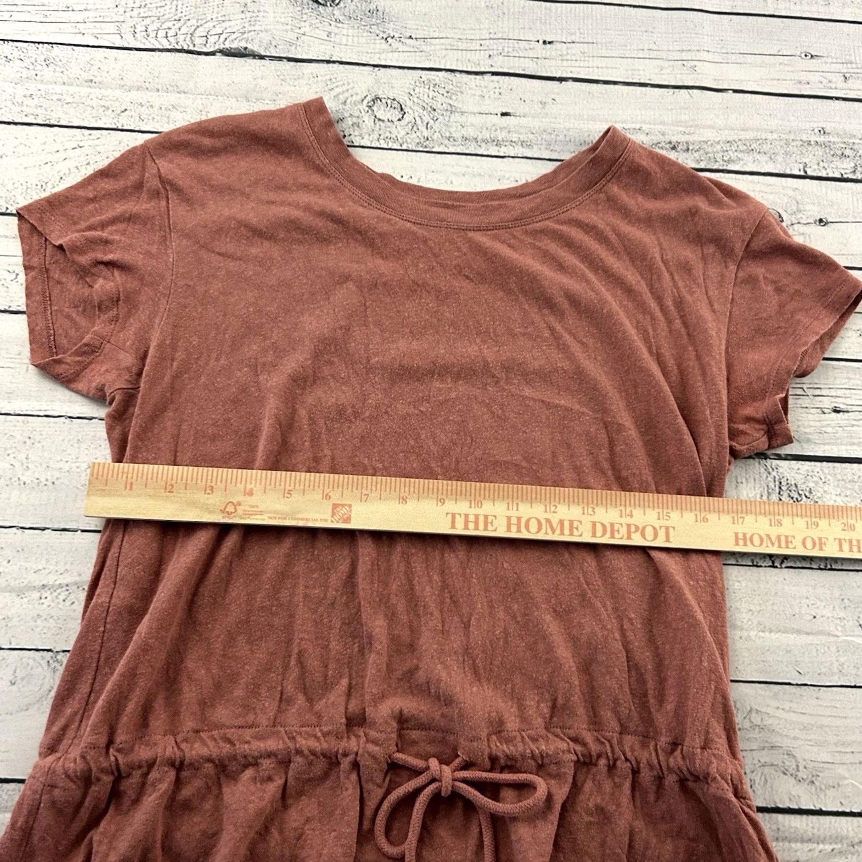 Joe Browns Madewell Short Sleeve Tie Front Top Women's M Rust Brown Blouse Tie Front Shirt Womens M Rust Brown Size M / US 6-8 / IT 42-44 - 3 Thumbnail