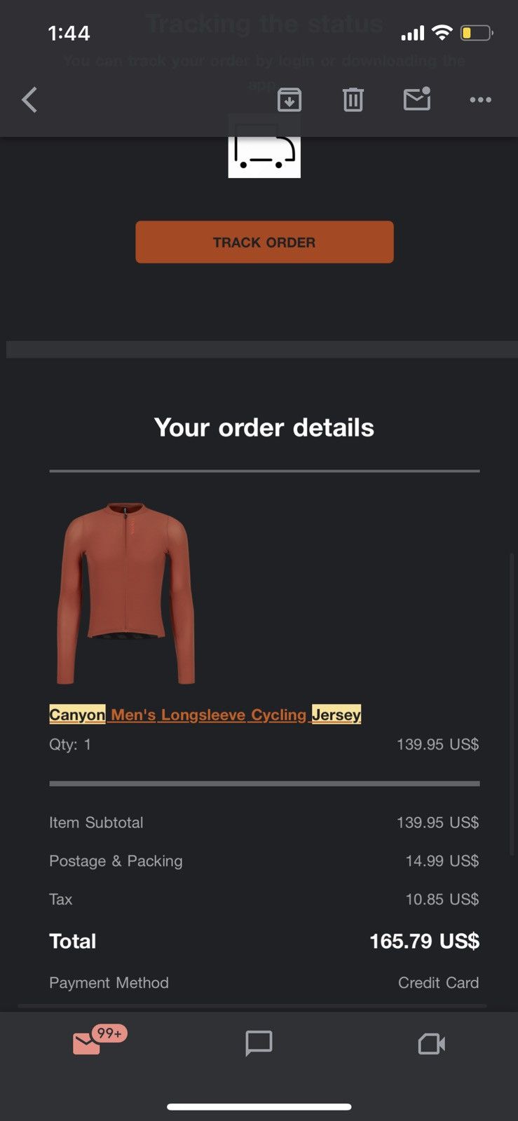 Other Canyon Men’s Long Sleeve Cycling Jersey - Size M Size US M / EU 48-50 / 2 - 4 Thumbnail