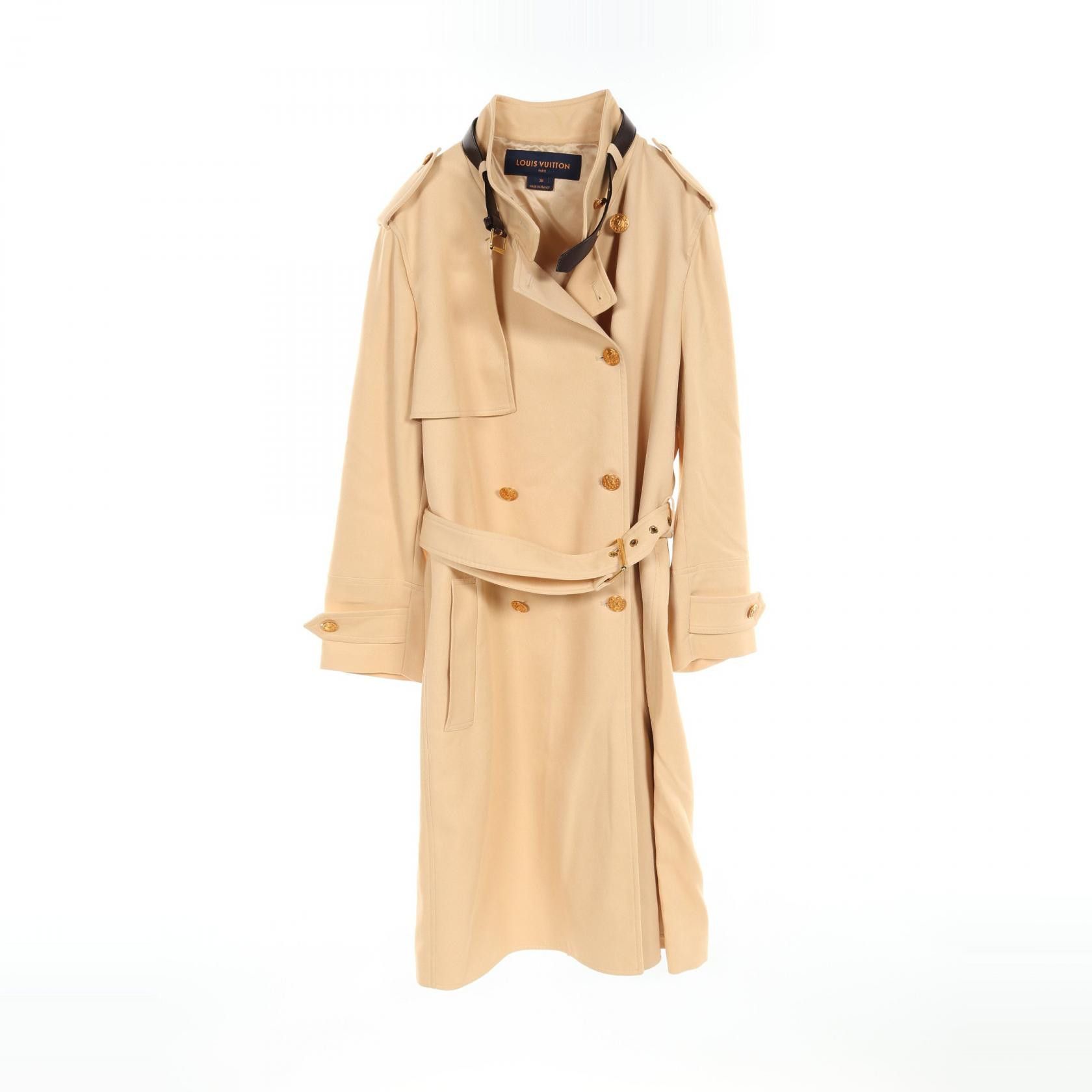 Louis Vuitton Louis Vuitton Louis Vuitton Belt Collar LV Button Wool Viscose Coat Others Outerwear RW231W US8 FOCX27 Size ONE SIZE - 1 Thumbnail