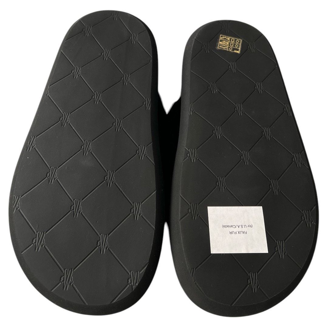Moncler MONCLER Solarisse Faux Fur Slingback Sandals, IT37/US7 Size US 7 / IT 37 - 9 Thumbnail