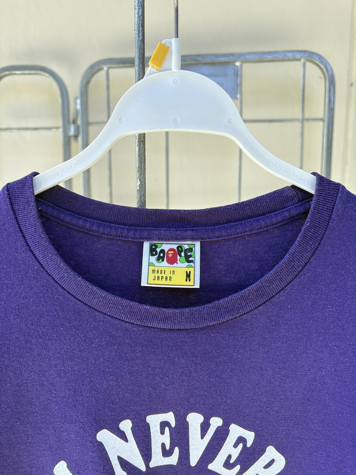 Bape BAPE A Bathing Ape Ape Shall Never Kill Ape purple tee Size US M / EU 48-50 / 2 - 2 Thumbnail
