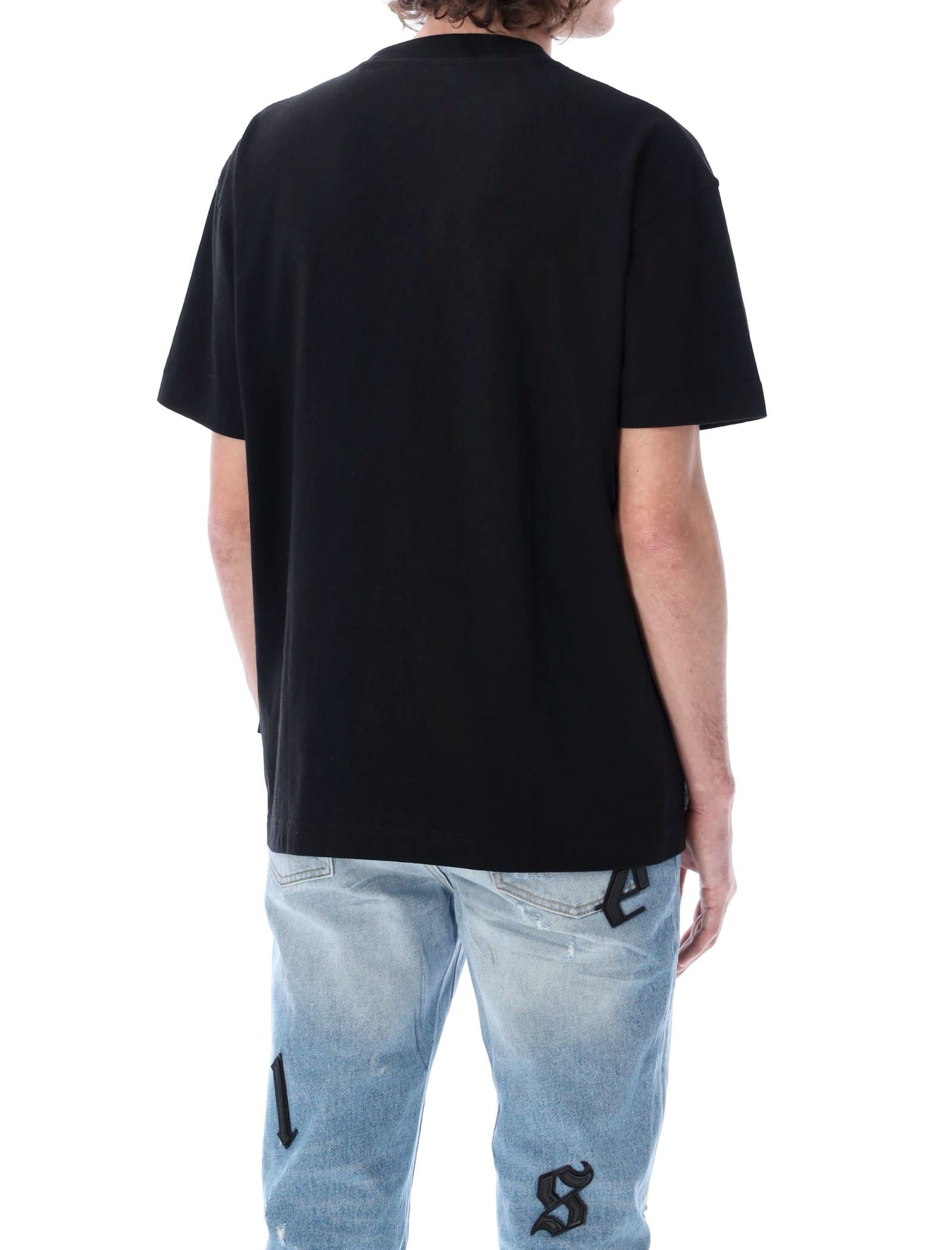 Palm Angels o1y0325 Logo Crewneck T-Shirt in Black Size US XS / EU 42 / 0 - 4 Thumbnail