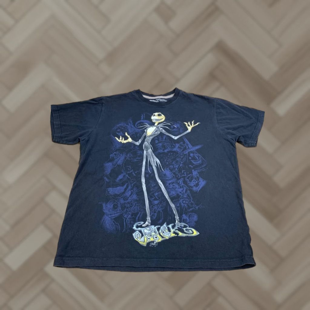 Disney VINTAGE Nightmare Before Christmas Shirt Men L Jack Skellington Black Short Sleeve 12104 Size US L / EU 52-54 / 3 - 1 Thumbnail