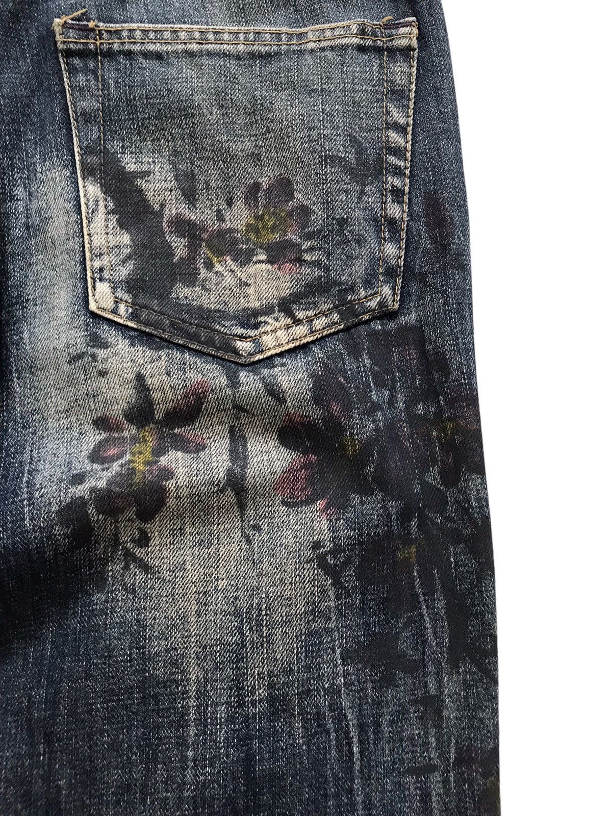Takeo Kikuchi Takeo Kikuchi Yakuza Yanki Painted Art Denim Jeans Size US 32 / EU 48 - 13 Thumbnail