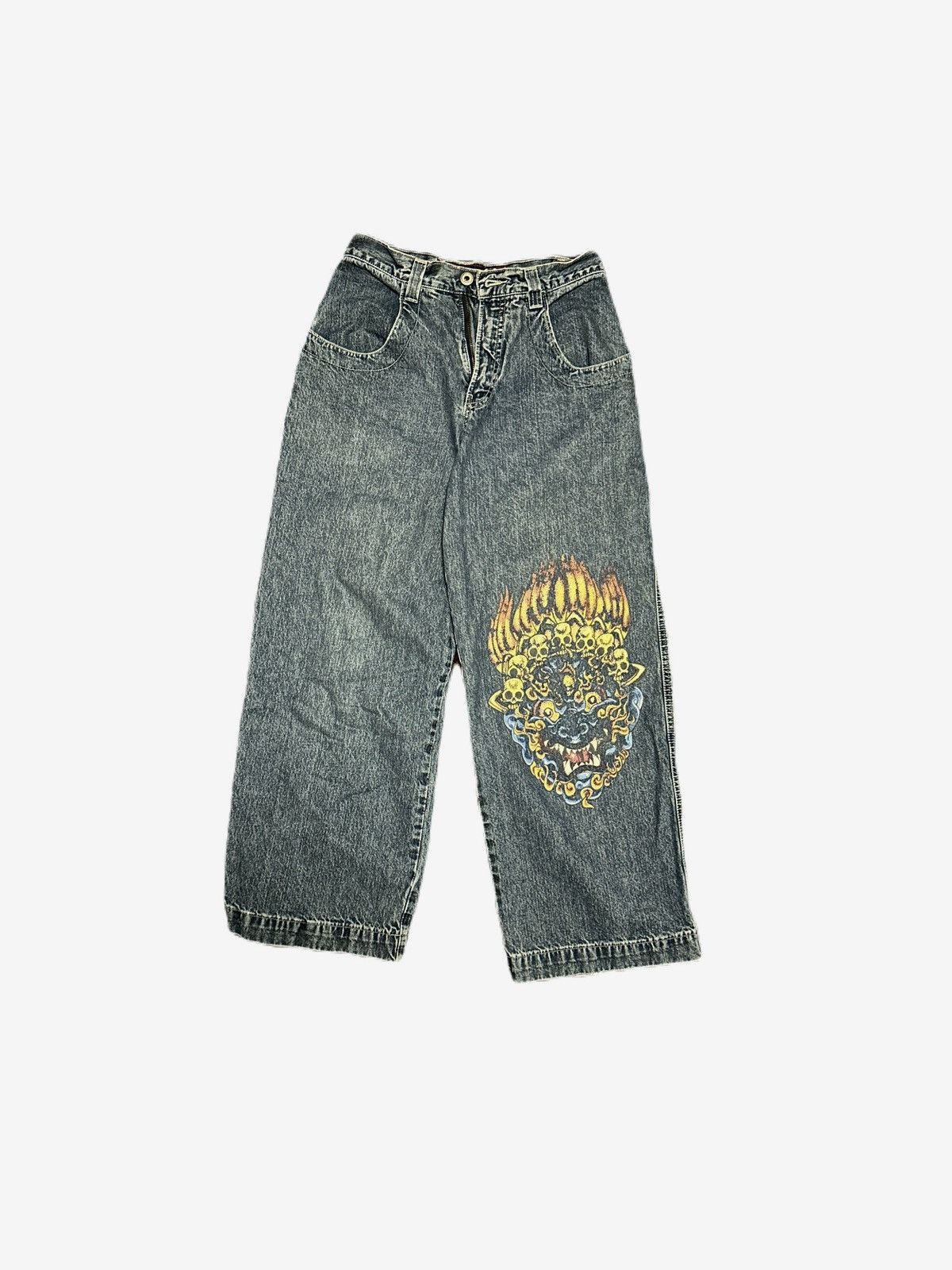image of Jnco Skull Tribal in Blue, Men's (Size 29)