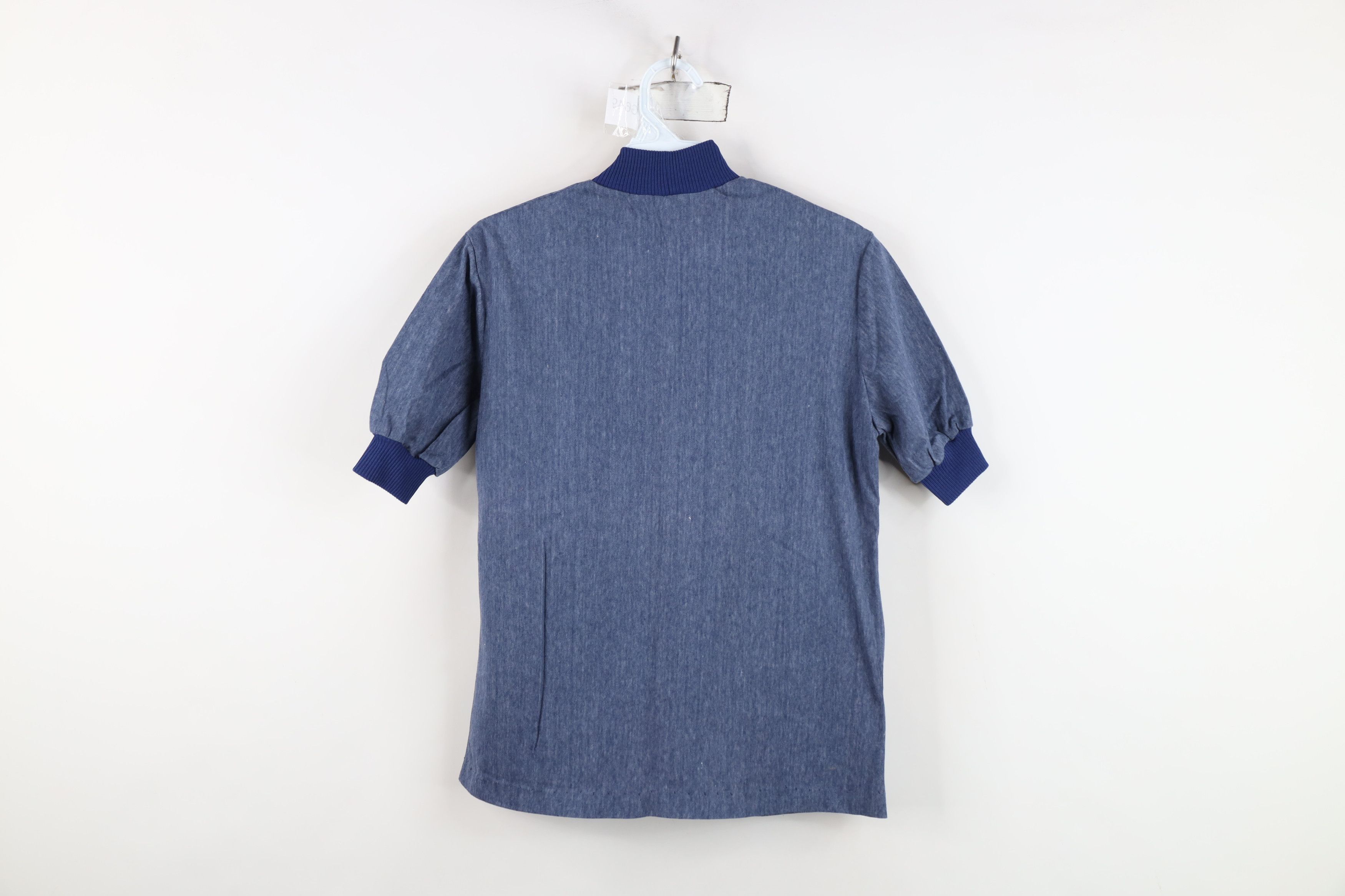 Vintage Vintage 50s 60s Streetwear Mock Neck Ringer T-Shirt USA Size M / US 6-8 / IT 42-44 - 8 Thumbnail