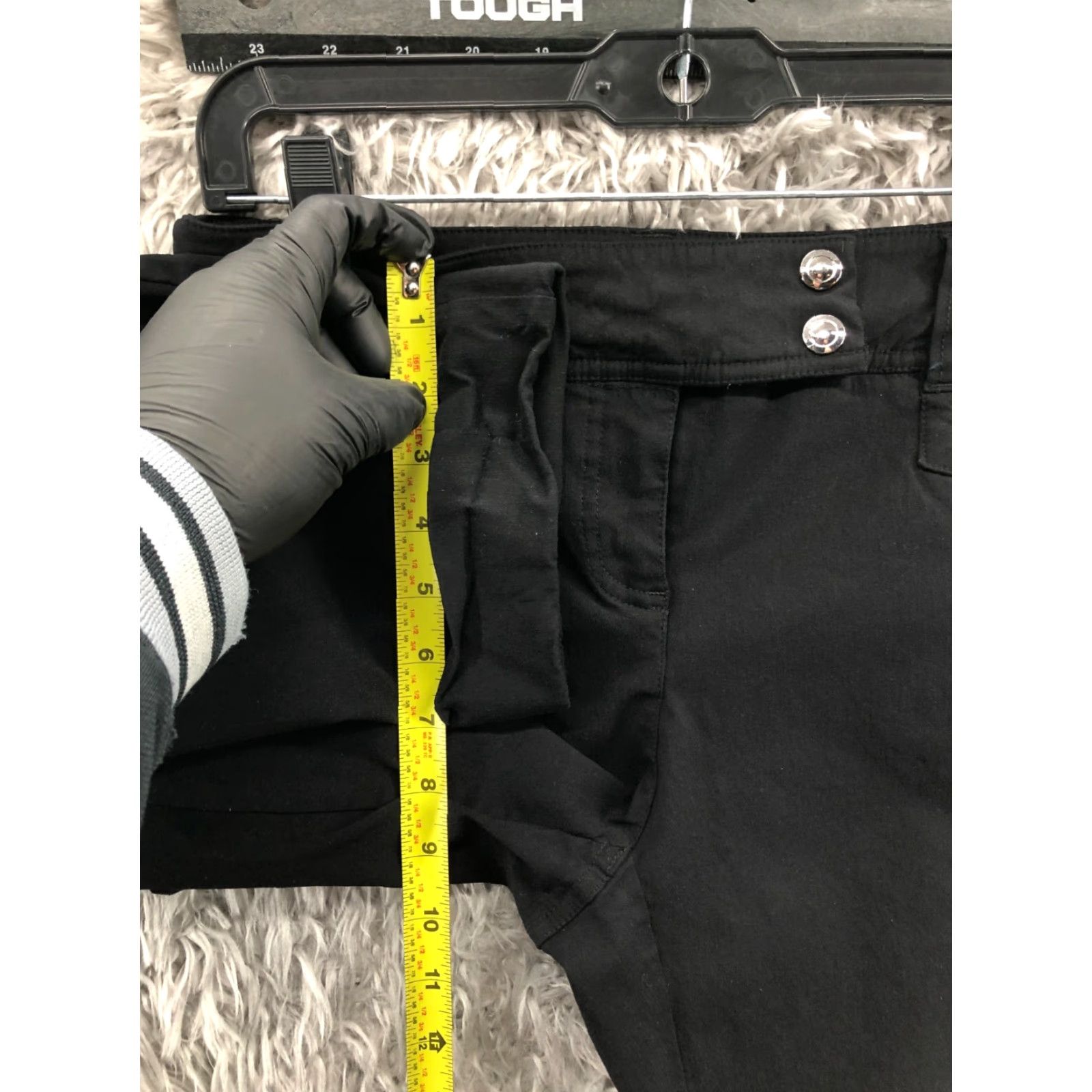 Vintage Style & Co Capri Pants Size 6 Womens Mid Rise Dark Wash Black Capri Pants Regular Rise 6 Black Womens Style & Co Size 28" / US 6 / IT 42 - 4 Thumbnail