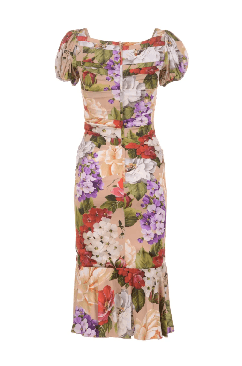 Dolce & Gabbana o1y0825 Midi Dress in Multicolor Size XS / US 0-2 / IT 36-38 - 2 Thumbnail