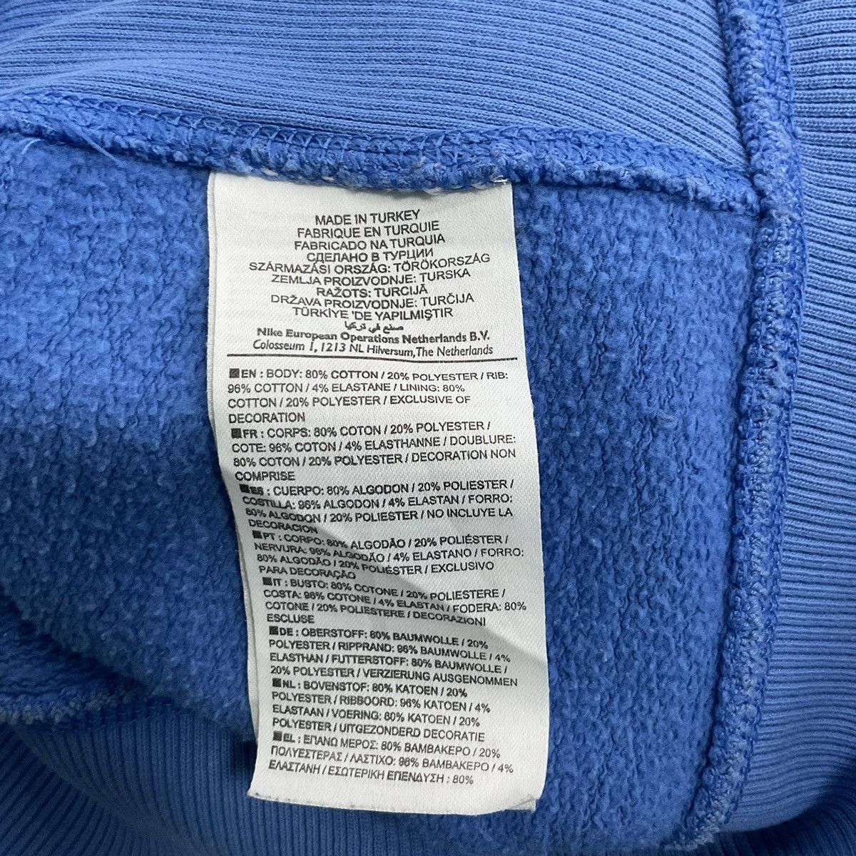 Nike × Vintage Vintage 00s Blue Nike Hoodies Size US M / EU 48-50 / 2 - 6 Thumbnail