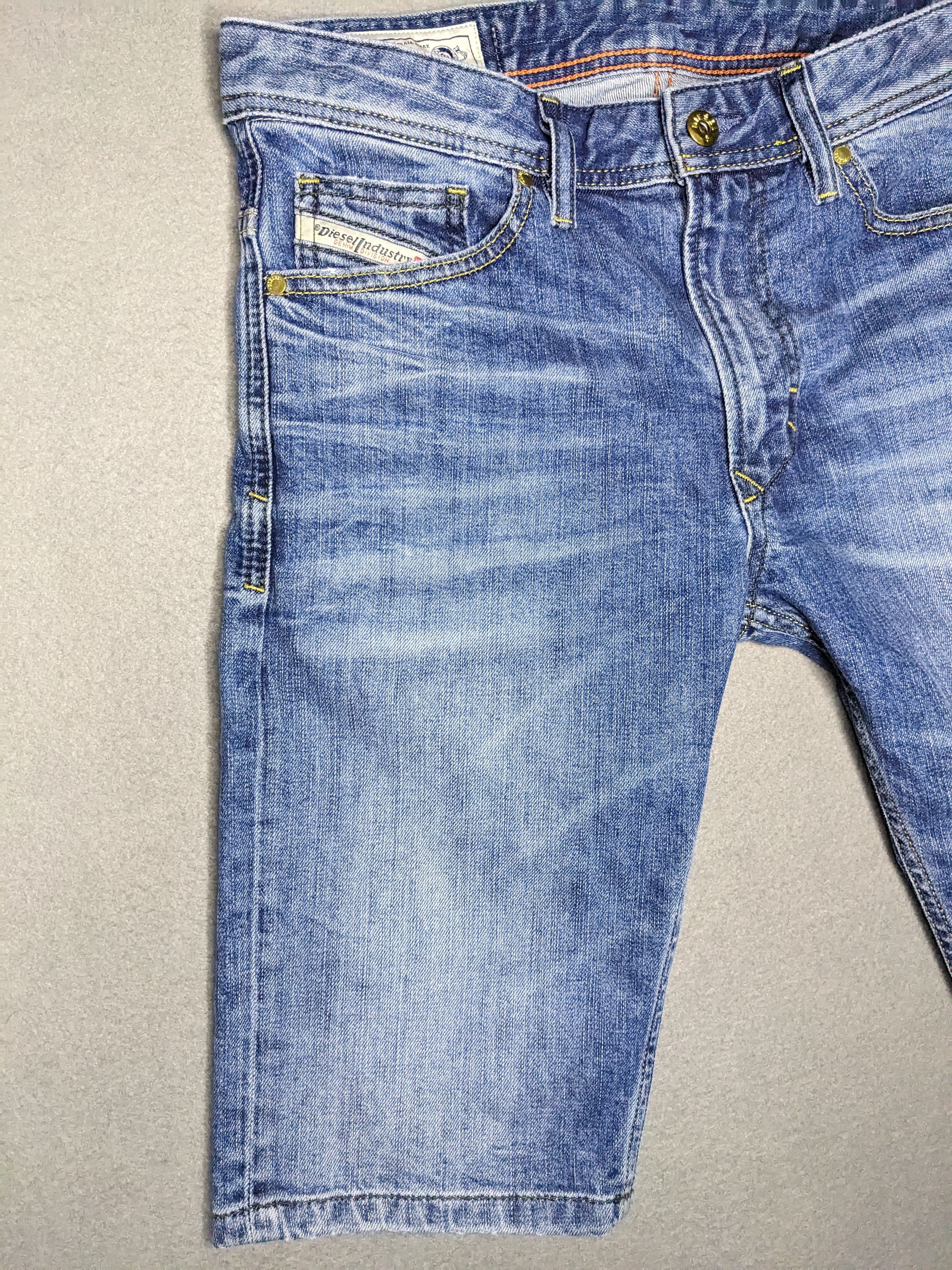 Diesel Diesel Mens Jean Shorts Size 30 Denim Stretch Whiskers Slim Size US 30 / EU 46 - 3 Thumbnail