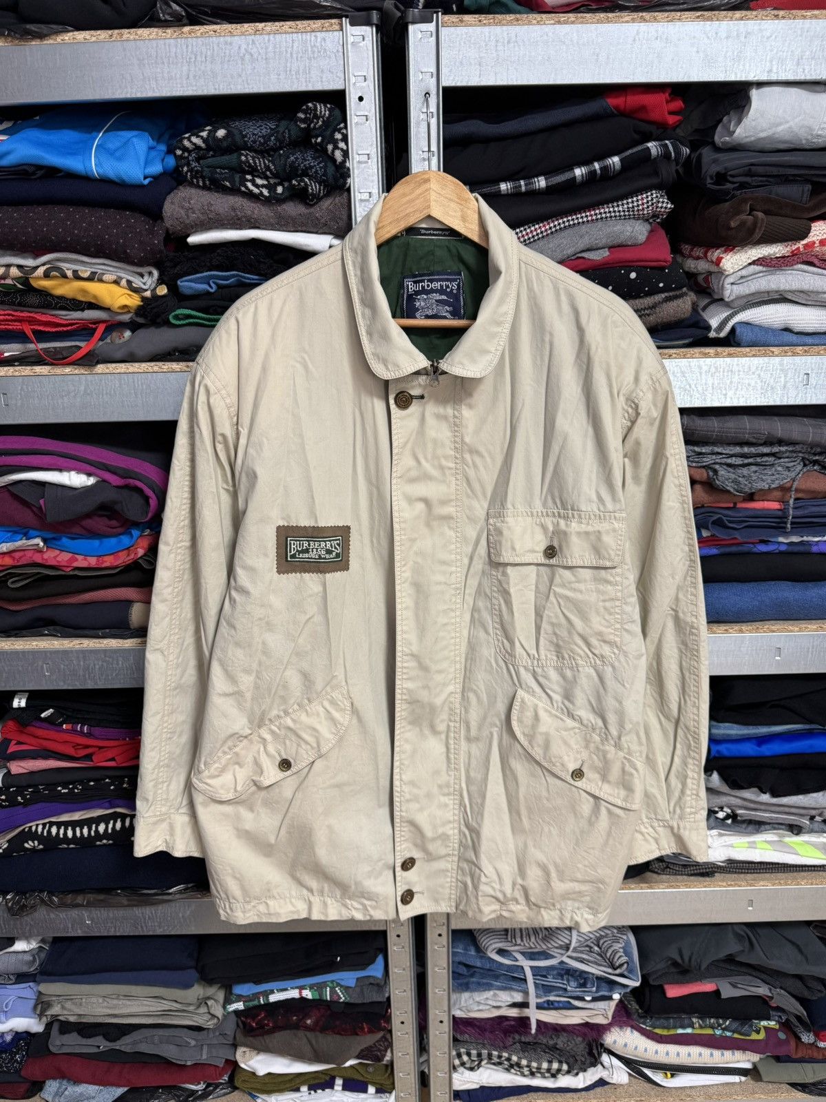 Burberry Vintage Burberry Trench Button Zip Coat Nova Check Jacket Size US XL / EU 56 / 4 - 1 Thumbnail