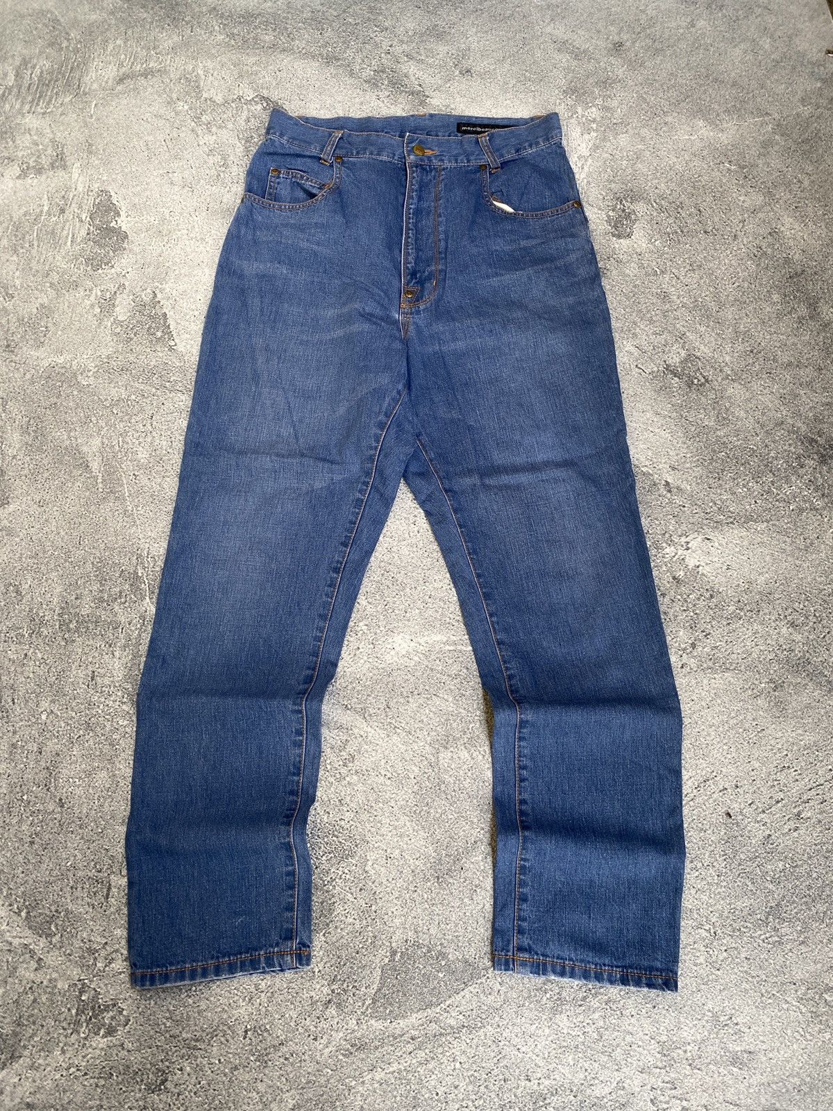 Issey Miyake × Lee MERCIBEAUCOP X LEE 3D CUT SARROUEL DENIM PANTS Size US 32 / EU 48 - 5 Thumbnail