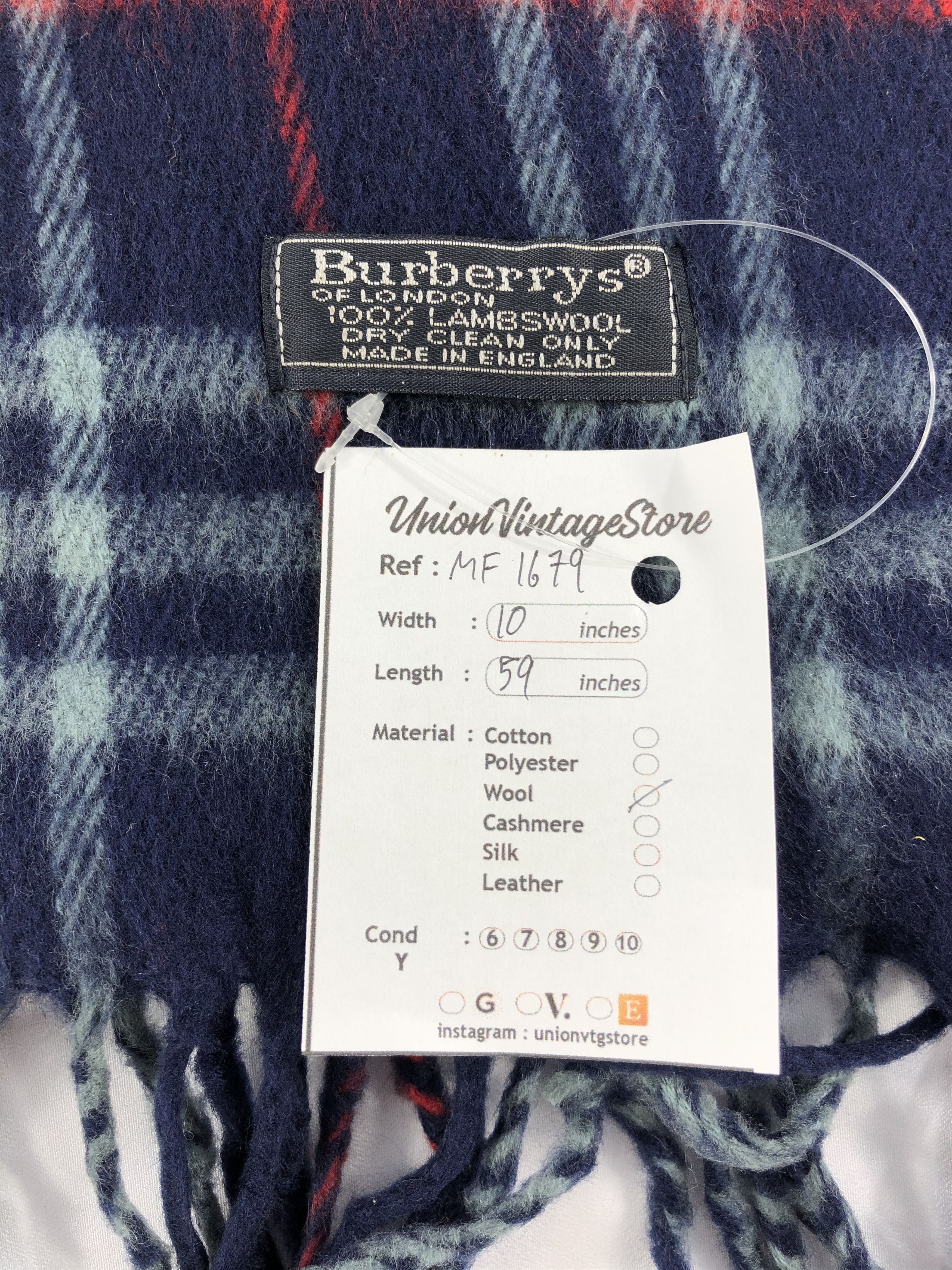Burberry Vintage Burberry Scarf/Muffler/Neckwear MF1679 Size ONE SIZE - 5 Thumbnail
