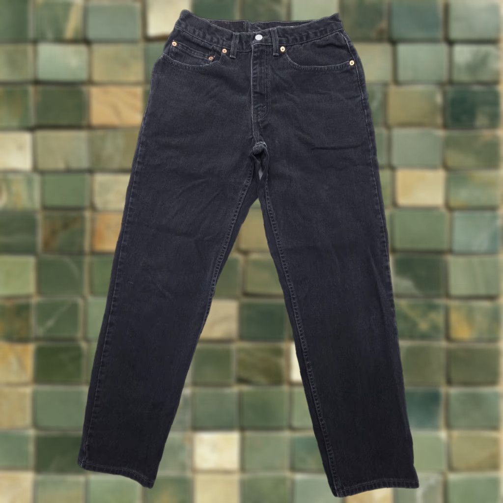 Levi's VINTAGE Levi's 550 Relaxed Tapered Jeans Mens 32 x 32 Black Denim 5-Pocket USA Brand Levi's 500 Series Mod 90s Theme Men’s Size US 32 / EU 48 - 1 Thumbnail