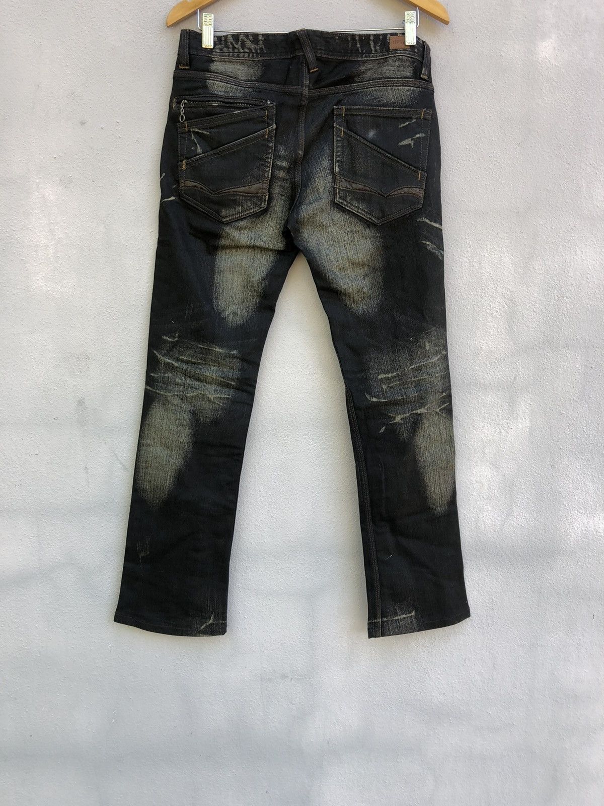 Nicole Club Nicole Club Flare Washed Biker Jeans Size US 28 / EU 44 - 3 Thumbnail