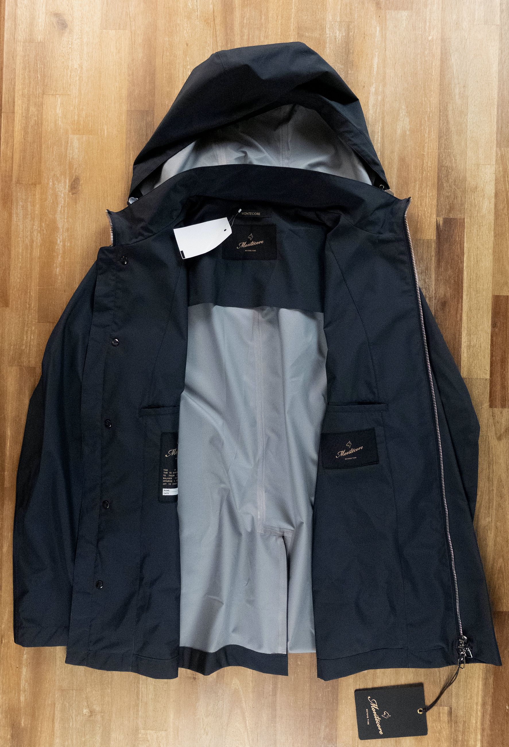 Montecore MONTECORE Italy dark blue hooded nylon jacket XL Size US XL / EU 56 / 4 - 11 Thumbnail
