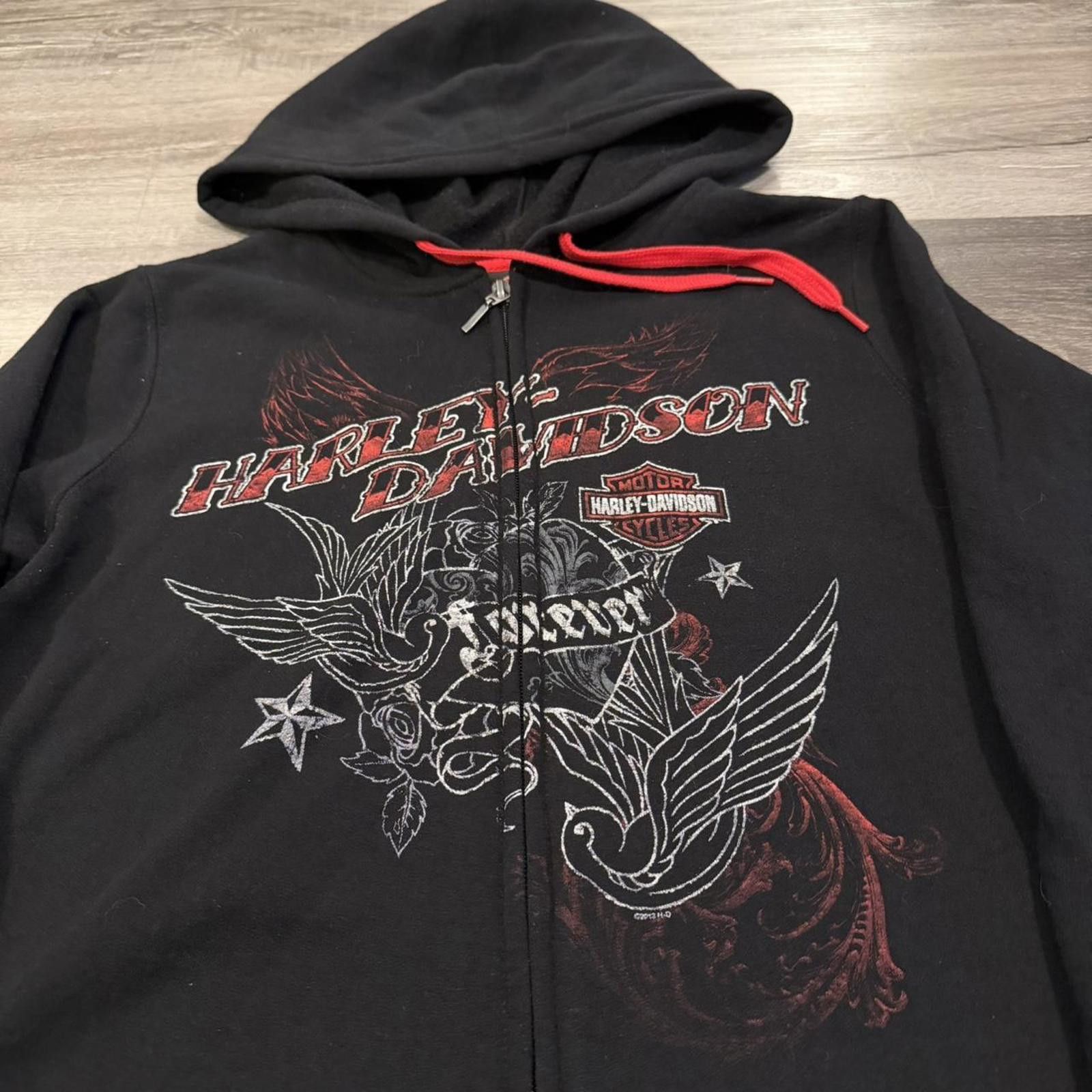 Harley Davidson vintage Harley Davidson forever Kingston Ontario zip hoodie Size L / US 10 / IT 46 - 2 Thumbnail