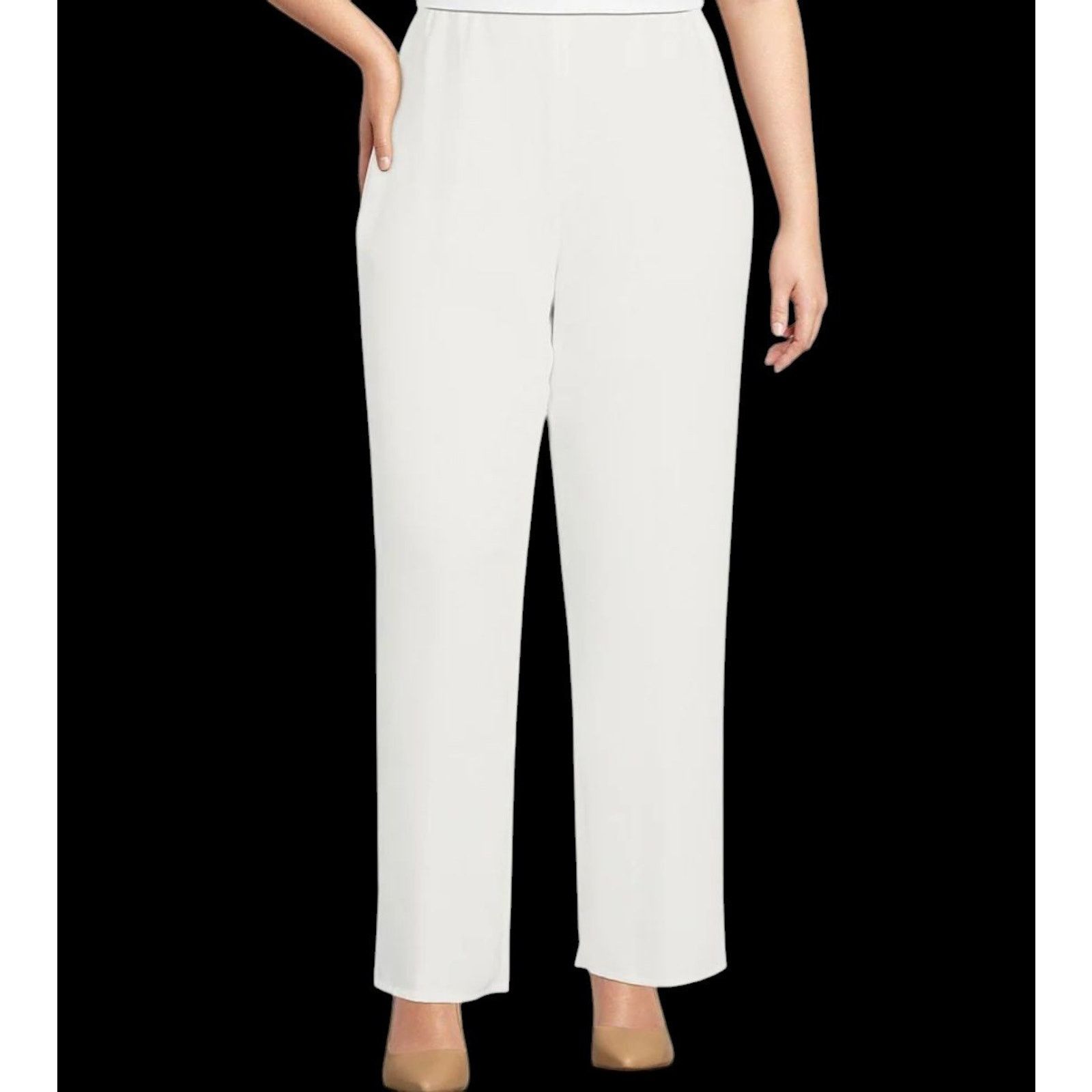 Carolina K Caroline Rose Pants Ivory White Suzette Straight-Leg Sz XS Size 25" / US 0 / IT 36 - 1 Thumbnail