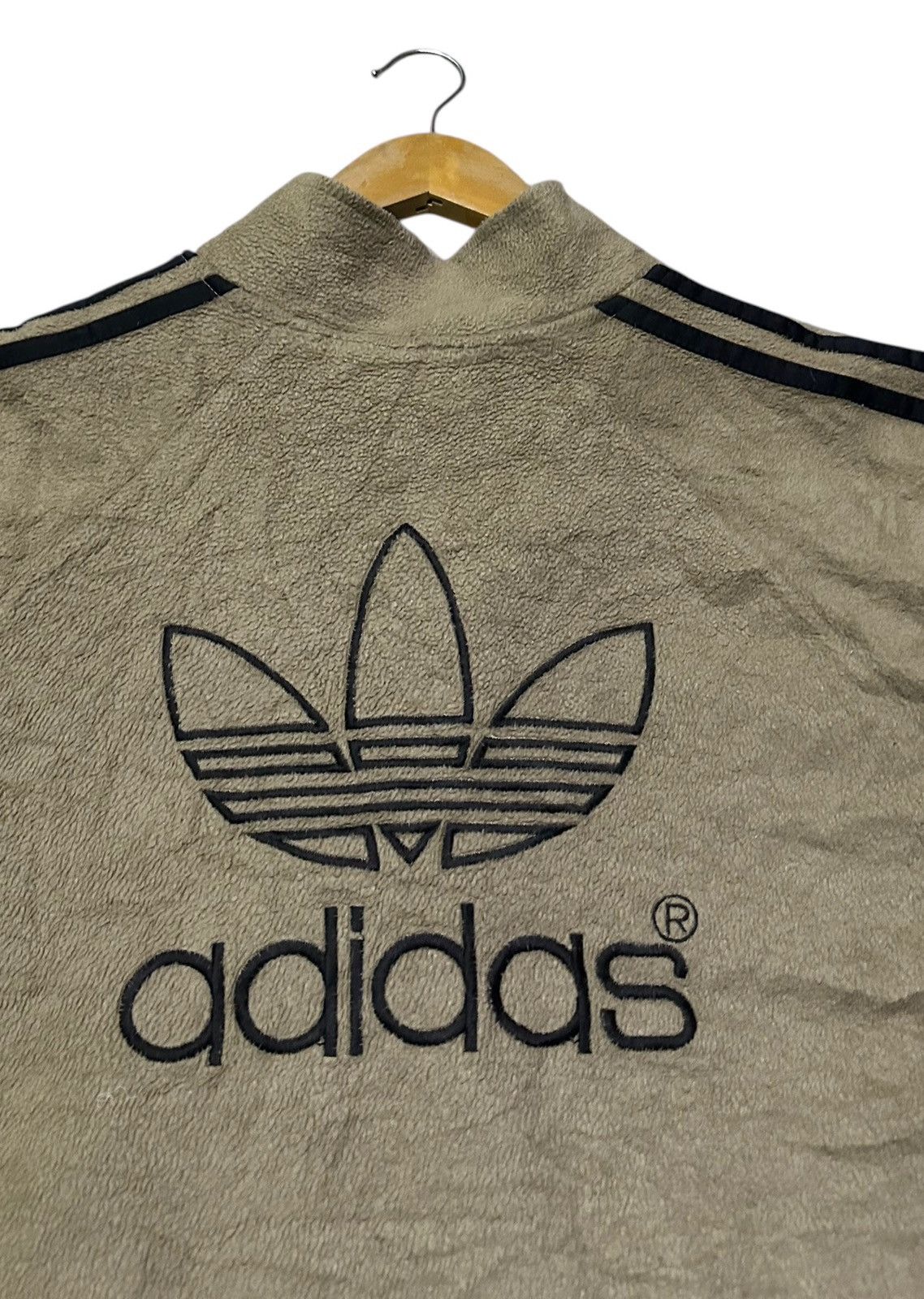 Adidas Adidas trefoil fleece jacket backhit printed Size US L / EU 52-54 / 3 - 5 Thumbnail