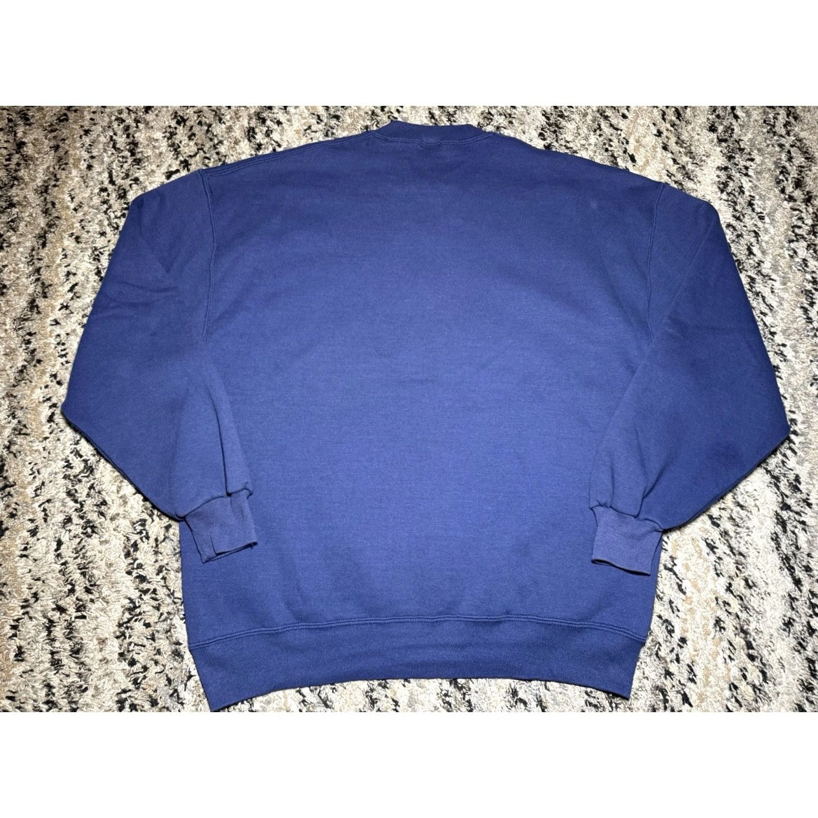Russell Athletic VINTAGE Russell Athletic Sweatshirt XL Navy Blue Pullover Crew Neck Chest Logo USA Made 24 in Wide 28 in Long Unisex Adults Size US XL / EU 56 / 4 - 5 Thumbnail