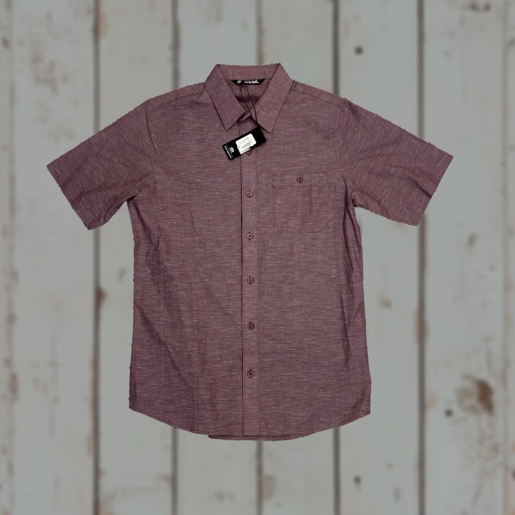 TravisMathew Travis Mathew Rambler Short Sleeve Button Up Shirt Mens S Red Geometric Not Specified Size US S / EU 44-46 / 1 - 1 Thumbnail