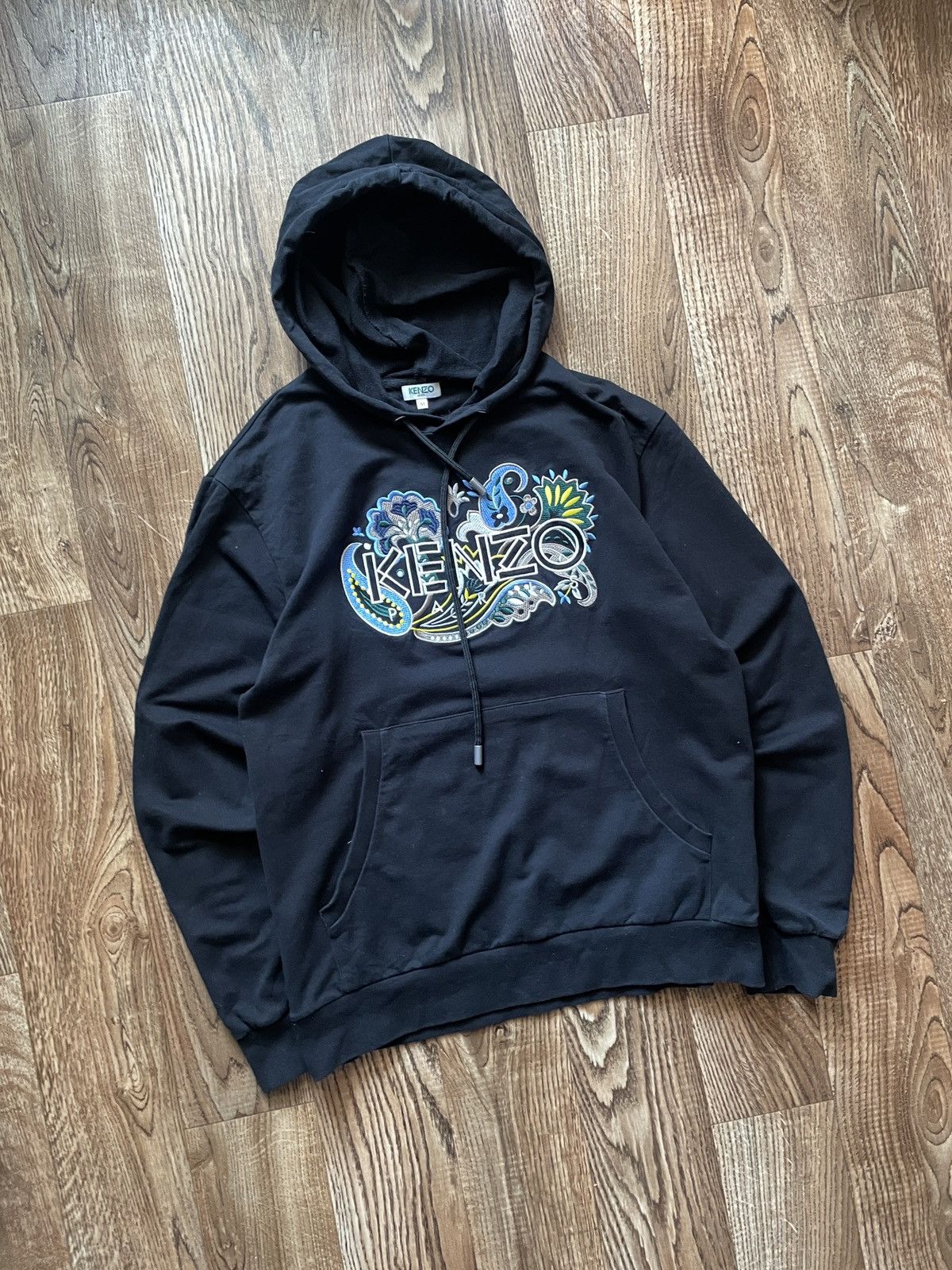 Kenzo Hoodie Kenzo Paris Big Tiger Logo Hoodie Sweater Size M Size US M / EU 48-50 / 2 - 2 Thumbnail
