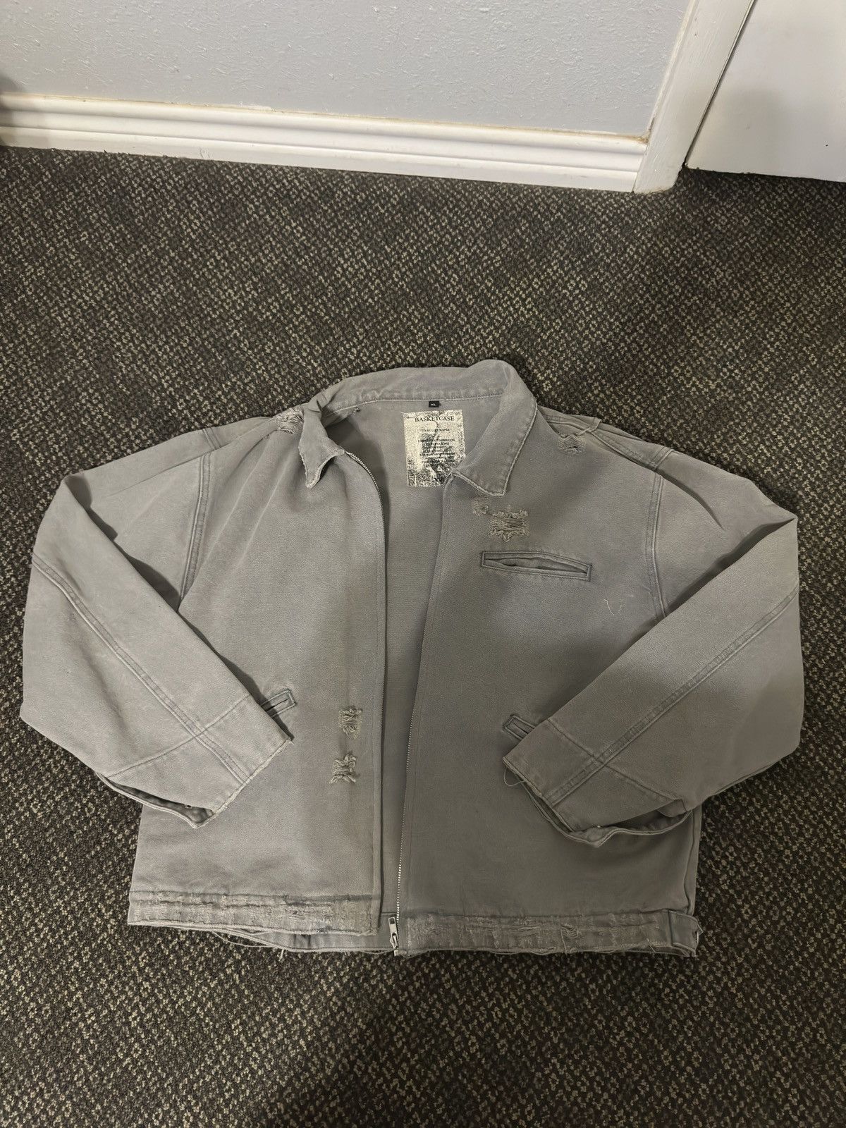 basketcase gallery Basketcase Gallery Distressed Workwear Jacket Size US XL / EU 56 / 4 - 1 Thumbnail