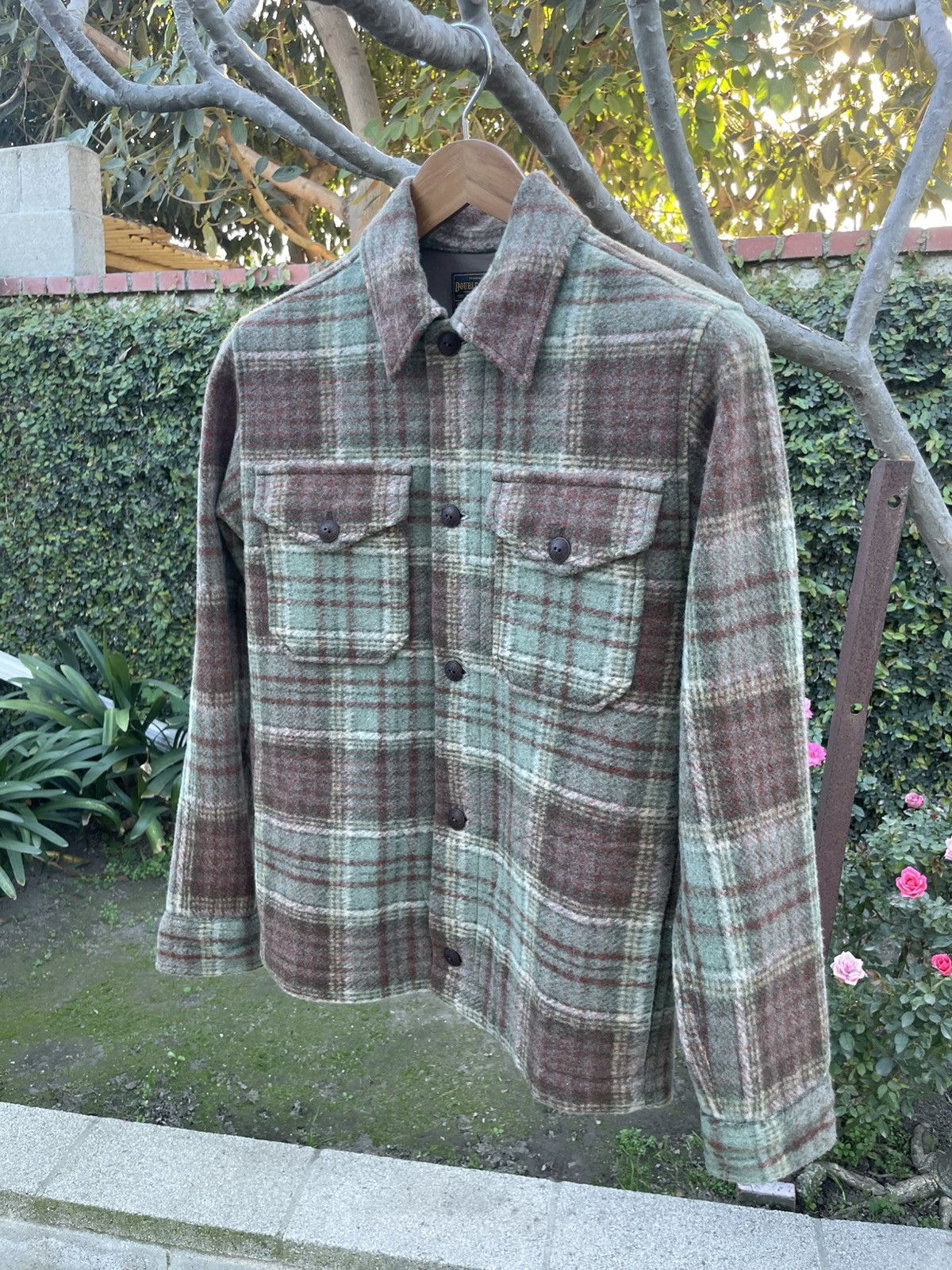 RRL Ralph Lauren RRL Ralph Lauren Plaid Wool Knit Western Shirt XS Size US XS / EU 42 / 0 - 3 Thumbnail