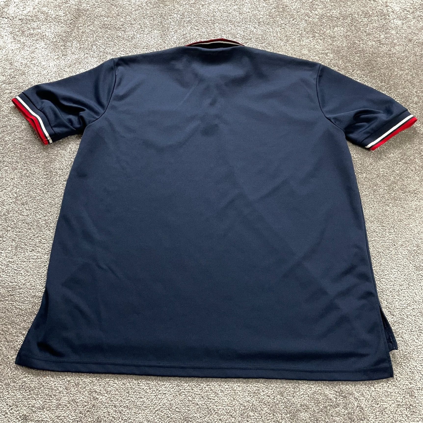 Vintage Smitty Polo Shirt Mens 2XL Navy Blue Short Sleeve Moisture Wicking Jersey Golf Activewear Shirt Size US XXL / EU 58 / 5 - 2 Thumbnail