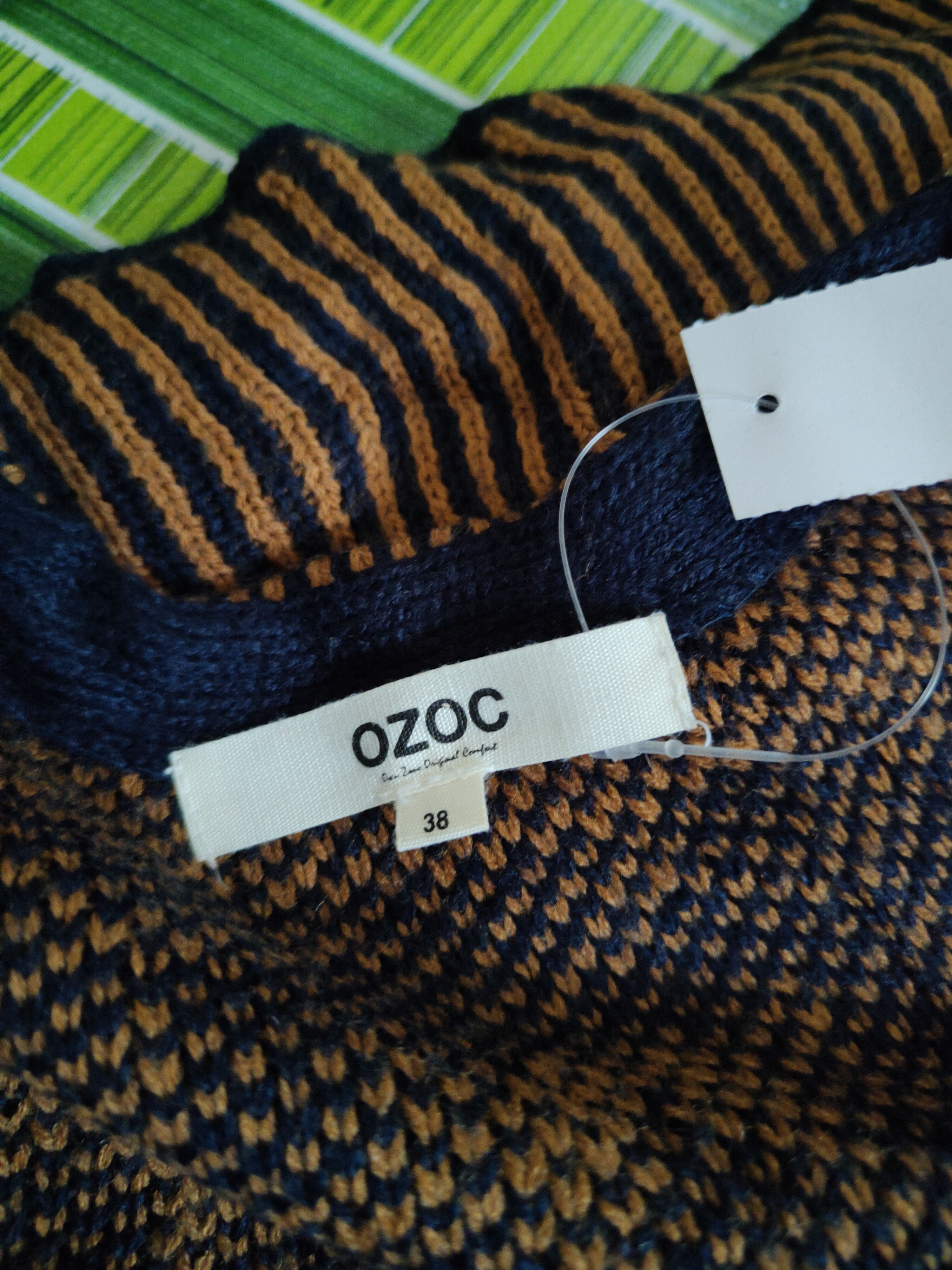 Japanese Brand Ozoc Blue Orange Knitwear Cardigan vintage japan #S2353 Size XS / US 0-2 / IT 36-38 - 12 Thumbnail