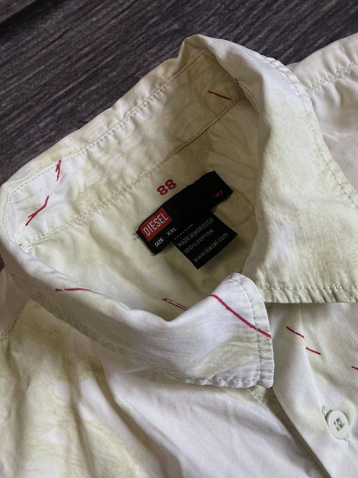 Diesel × Vintage Diesel compass shirt Size US XL / EU 56 / 4 - 5 Thumbnail