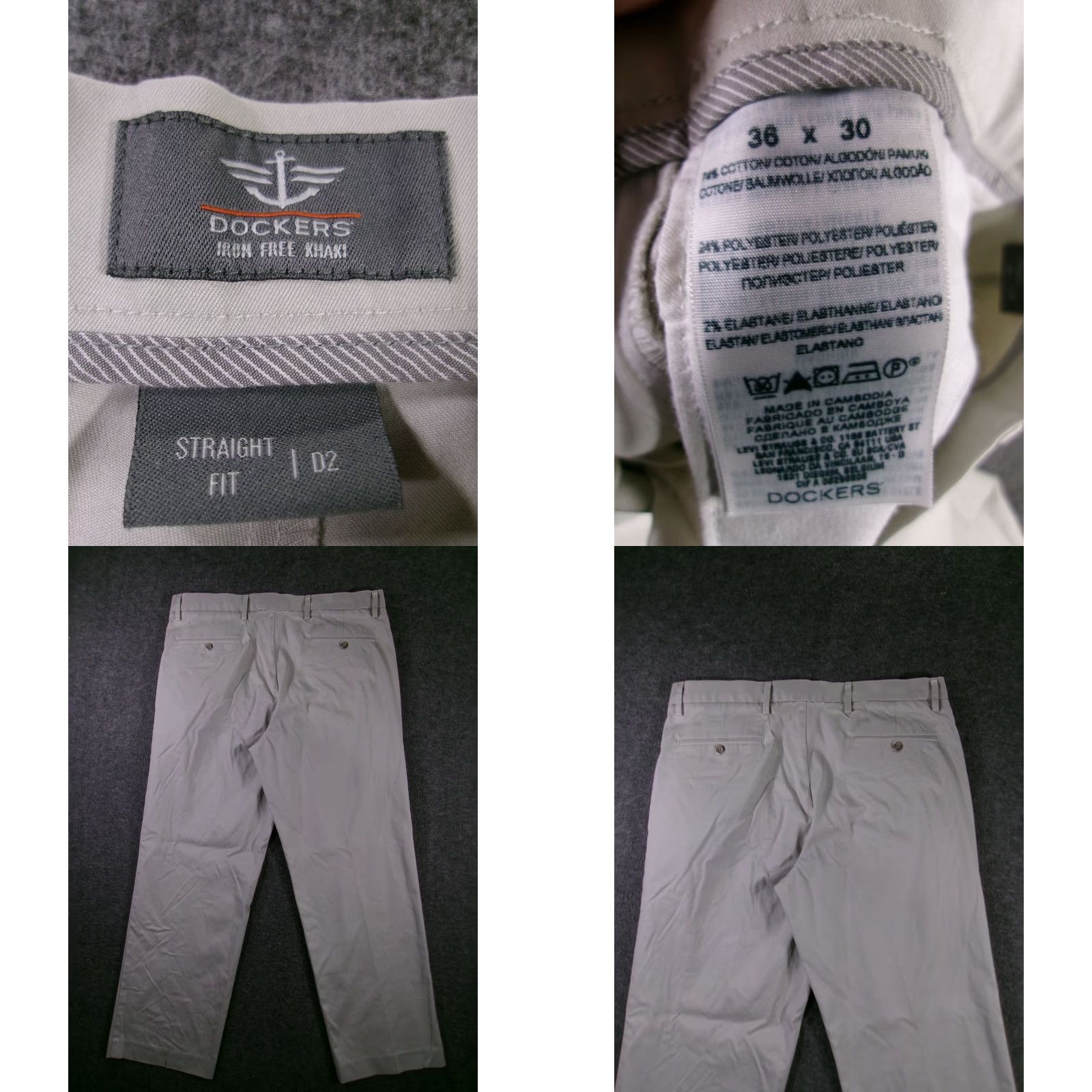 Dockers Dockers Pants Mens 36X29 Straight Fit Khaki Iron Free Chino Flat Front Stretch Beig_? Size US 36 / EU 52 - 8 Thumbnail