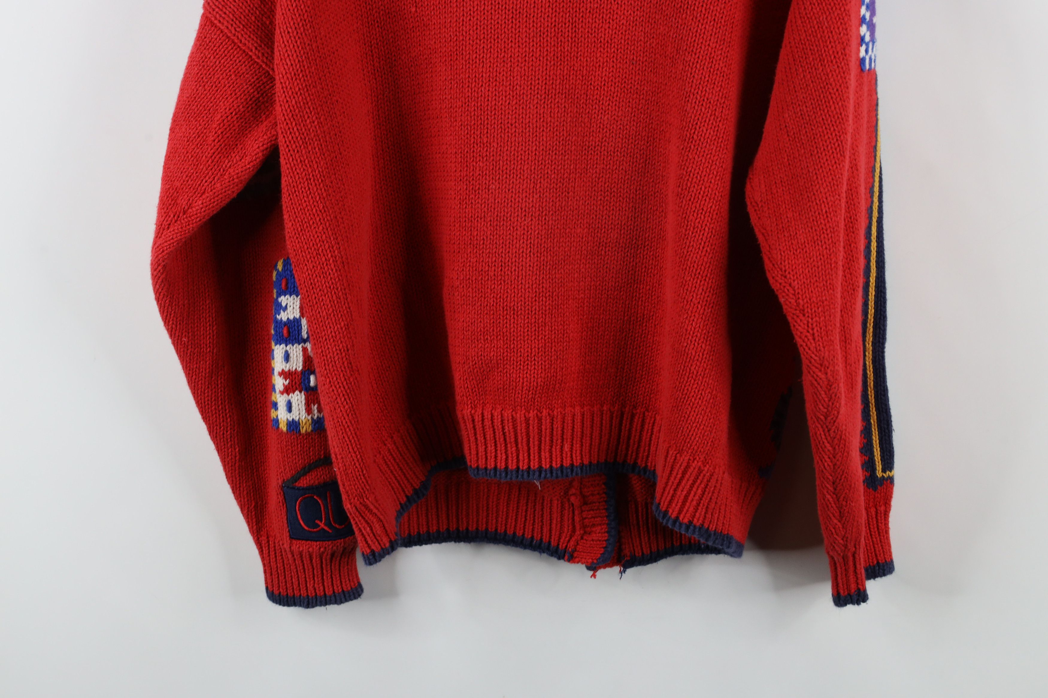 Vintage Vintage 90s Design Options Antiques Knit Cardigan Sweater Size L / US 10 / IT 46 - 15 Thumbnail