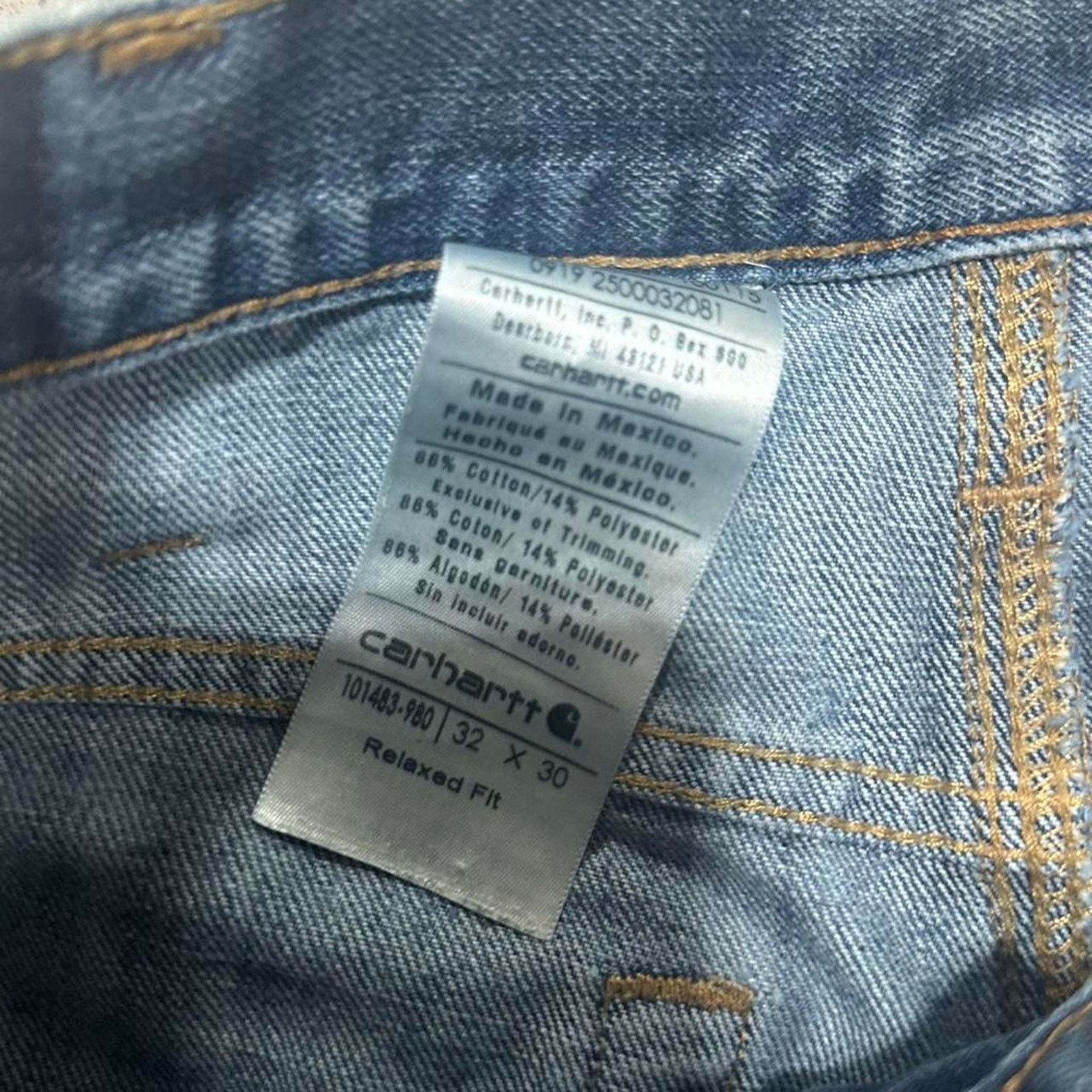 Carhartt Vintage Carhartt Distressed Stained Jeans Relaxed Fit Pants Size US 32 / EU 48 - 4 Thumbnail