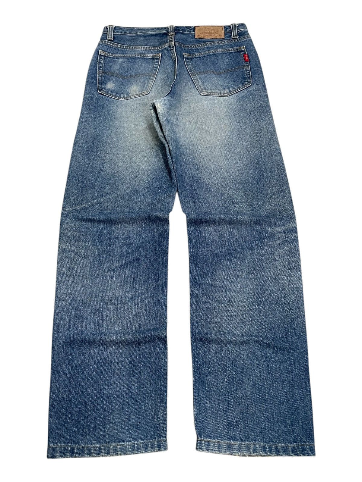Blue Blue Japan × Japan Blue × Japanese Brand Vintage Y2k Blueway Repaired Japan Denim Pants (AB39) Size US 29 - 2 Thumbnail