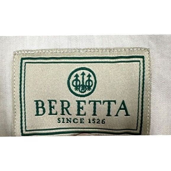 Logo 7 Berreta Button Down Shirt Mens 3XL Tan Long Sleeve Vented Flap Pocket Logo Button-Up Size US XXL / EU 58 / 5 - 5 Thumbnail