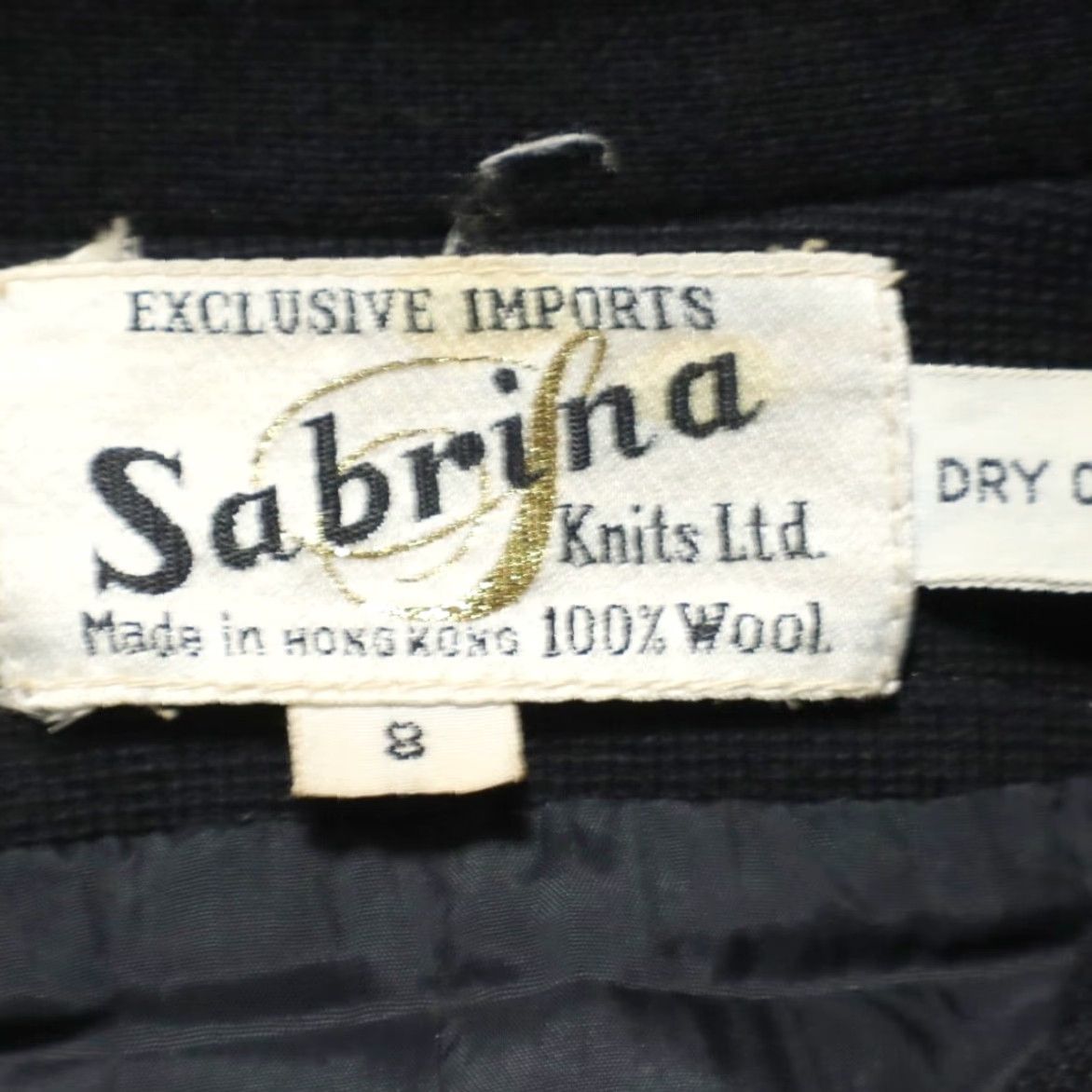 Doublet VTG Sabrina Knits Heavy Wool Double Breasted Coat Jacket Women Black 8 Size M / US 6-8 / IT 42-44 - 5 Thumbnail