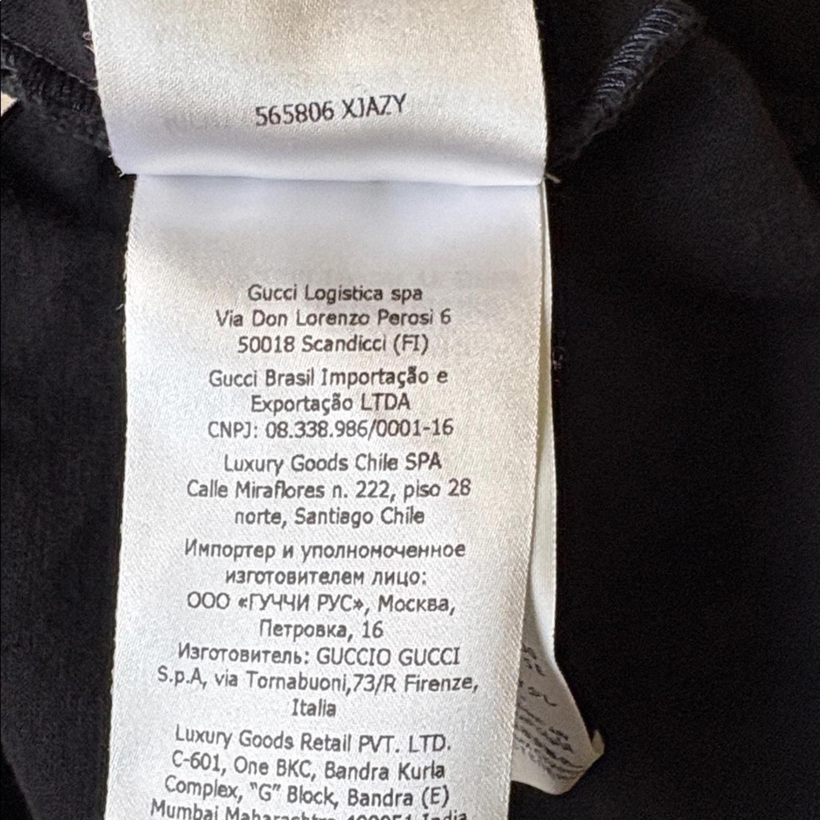 Gucci Gucci Made in Italy Blade Print T-Shirt Black 565806 XJAZY Size US S / EU 44-46 / 1 - 10 Thumbnail