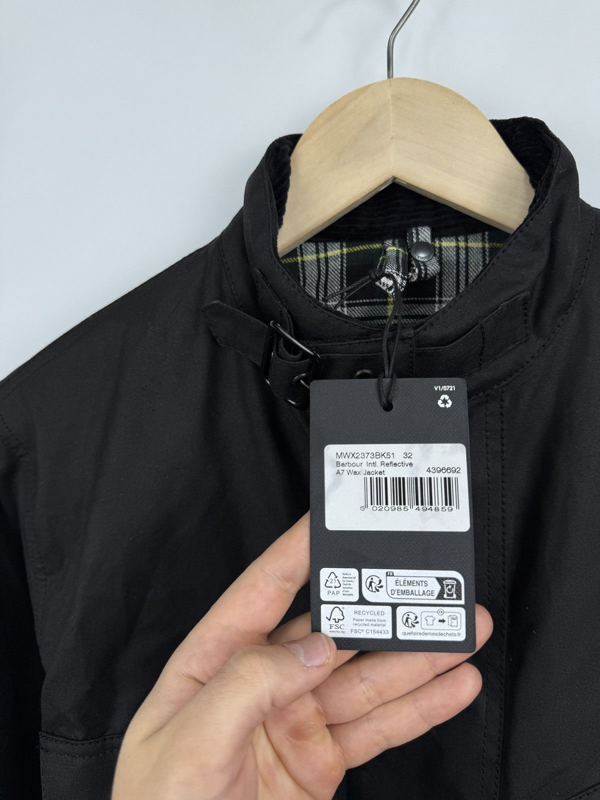Barbour 🏴󠁧󠁢󠁥󠁮󠁧󠁿❗️NEW Barbour International A7 Wax Jacket Reflective Retro Size US S / EU 44-46 / 1 - 10 Thumbnail