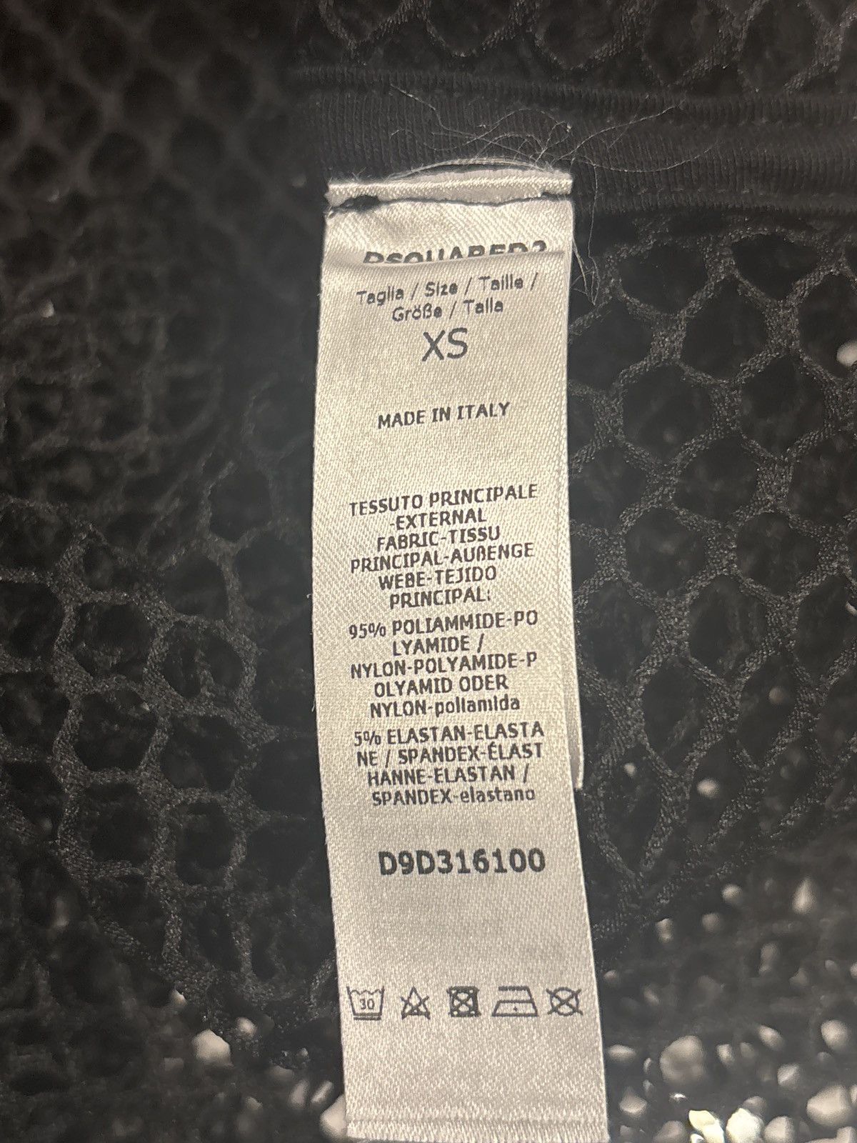 Dsquared2 Dsquared2 Black Mesh Tank Top Size XS / US 0-2 / IT 36-38 - 6 Thumbnail