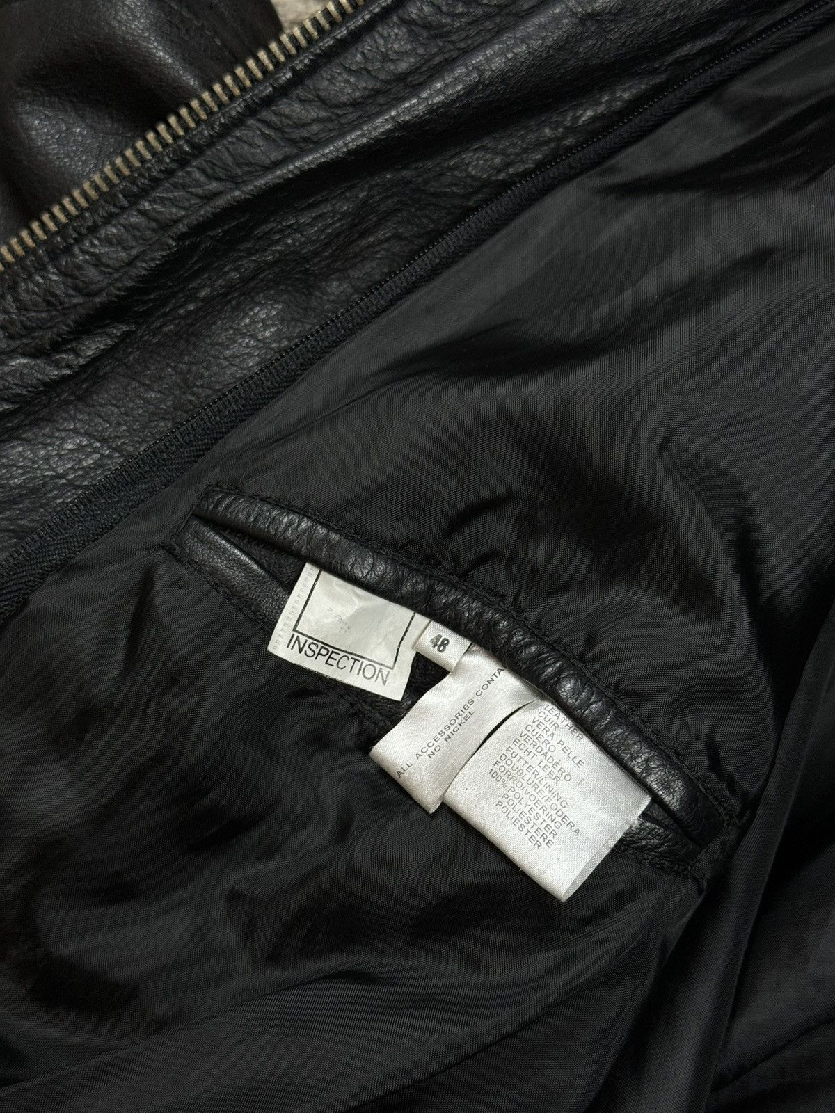 Vintage Vintage leather bomber jacket 90s original retro casual item Size US XL / EU 56 / 4 - 2 Thumbnail