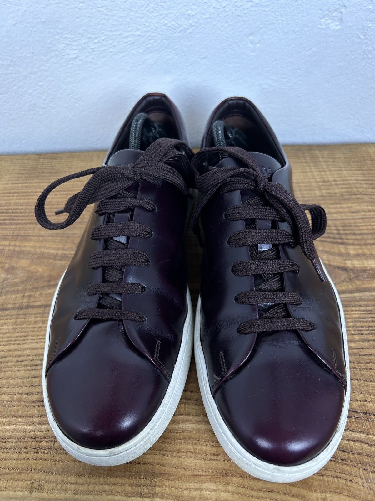 Prada Prada 4E2996 Brushed Spazzolato Leather Sneakers Size US 10 / EU 43 - 15 Thumbnail