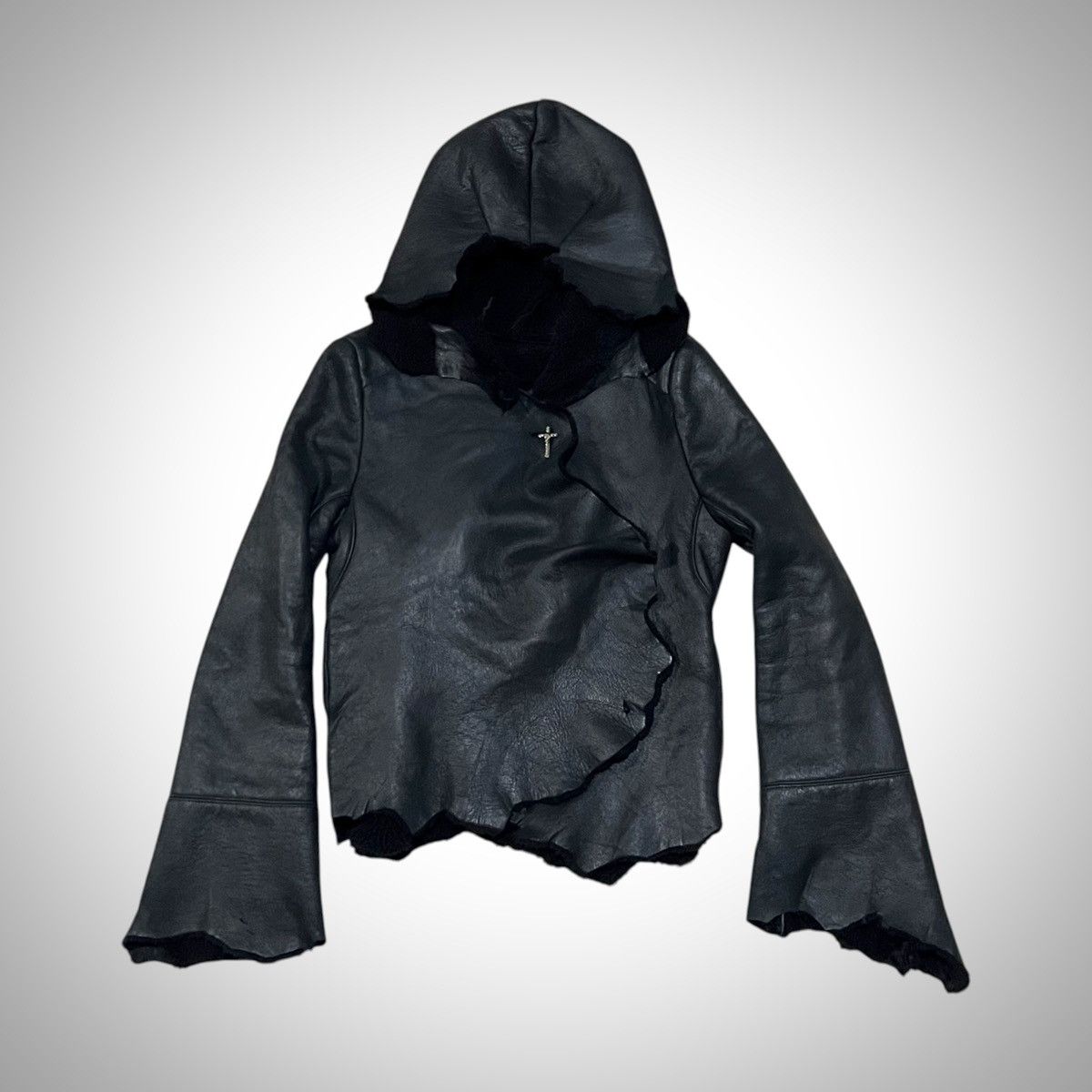 If Six Was Nine If Six Was Nine ‘Brondy’ Hooded Lambskin Cross Jacket Size US S / EU 44-46 / 1 - 3 Thumbnail