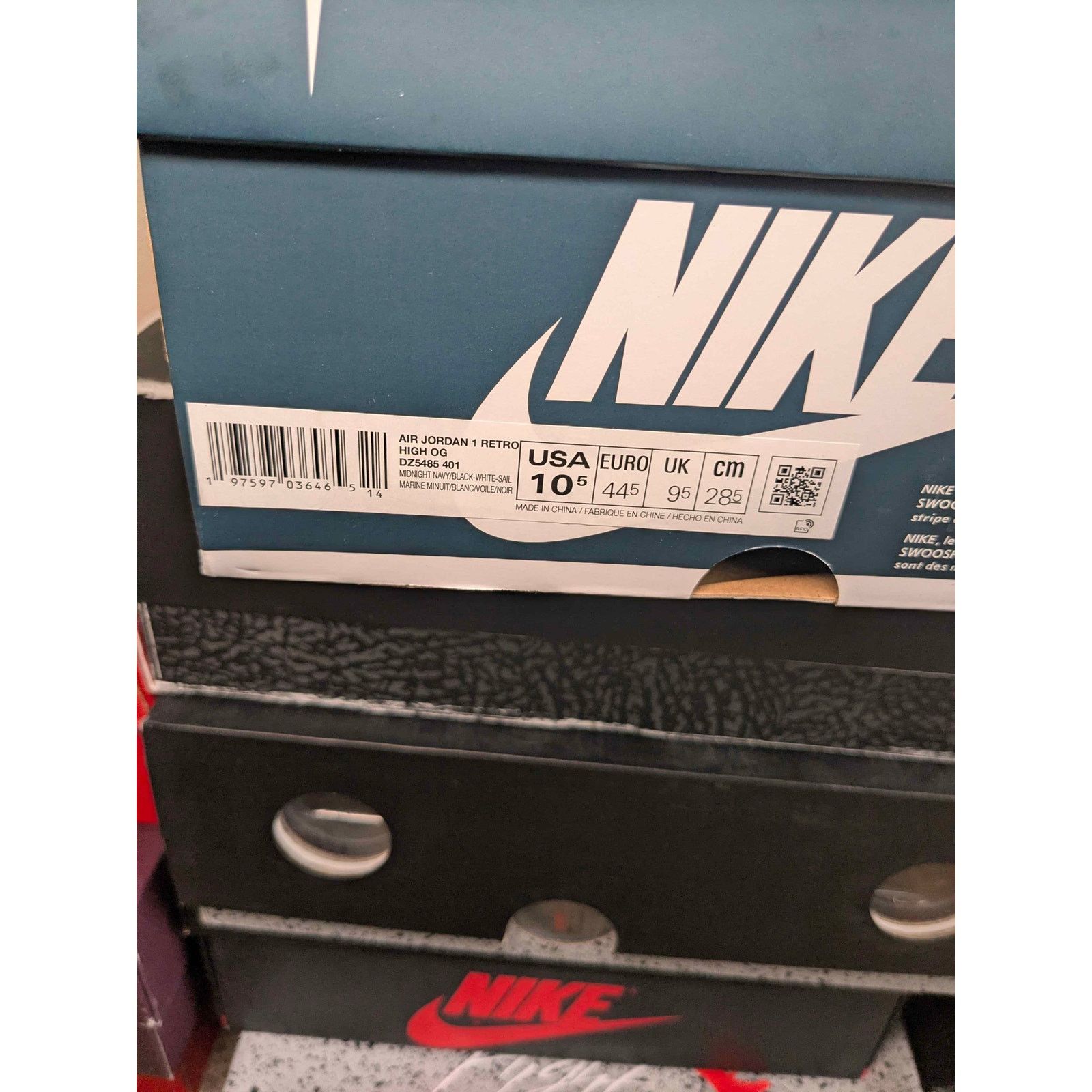 Jordan Brand Air Jordan 1 Retro High OG "Midnight Navy" Size 10.5 Size US 10.5 / EU 43-44 - 9 Thumbnail
