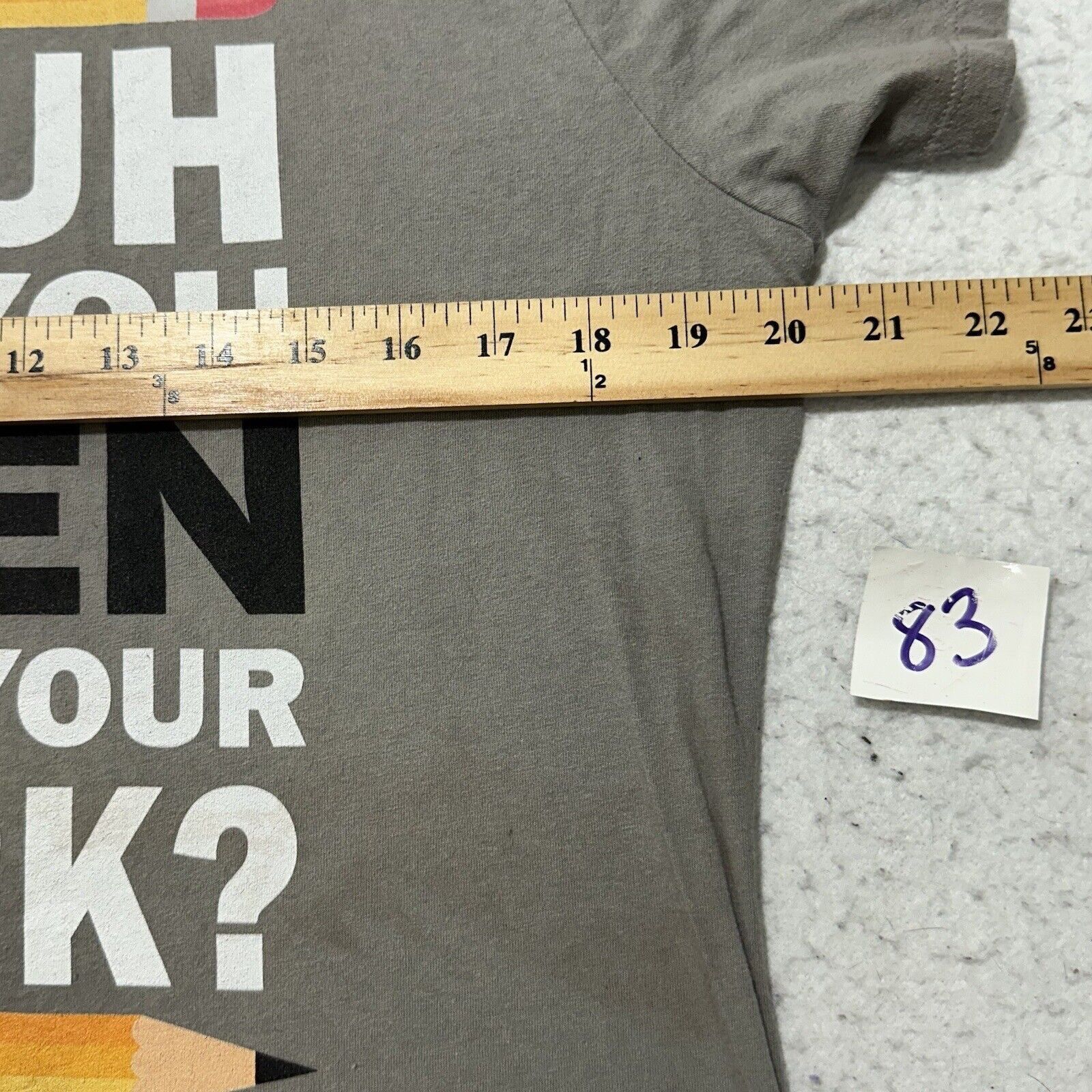 Other Bruh Did You Even Show Your Work? Large Funny Graphic Tee Size L / US 10 / IT 46 - 9 Thumbnail